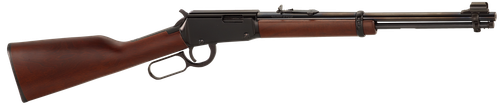 Henry Lever 22 LR, 16.125" Barrel, American Walnut Furniture, Blued Rec, 12rd