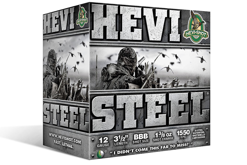 Hevi-Steel 12ga 3.5" 1-3/8oz 1550fps 250rd Case