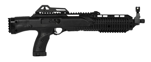 Hi-Point 45 ACP 9+1 14.95" Black Threaded Barrel, Black Powdercoat Polymer Receiver w/Picatinny Rail, No Brace, Rear Picatinny Rail, Black Plastic Grip 4595P