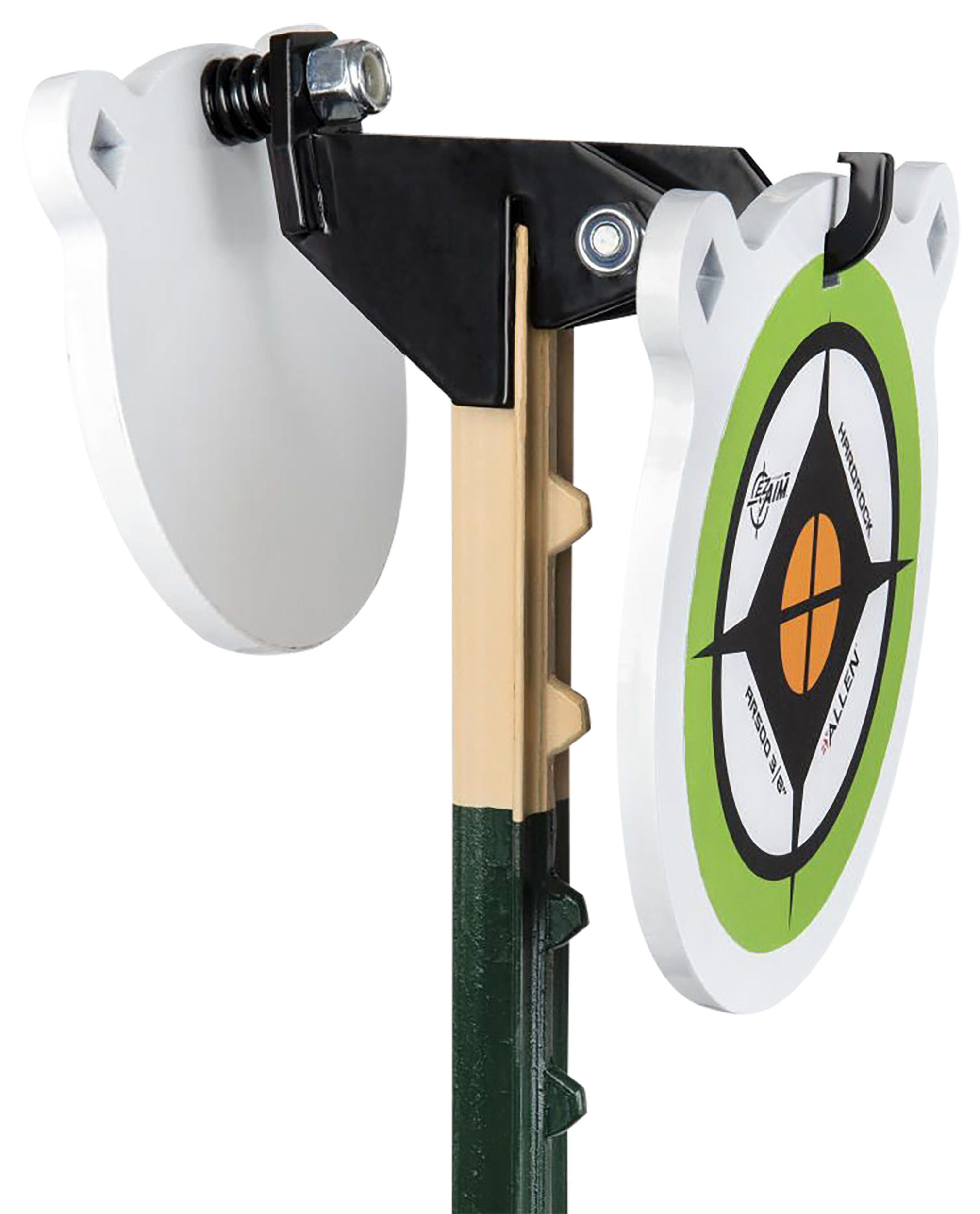 EZ-Aim 15634 Fence Topper Gong Hook & Recoil Spring Black/Brown Steel 7"