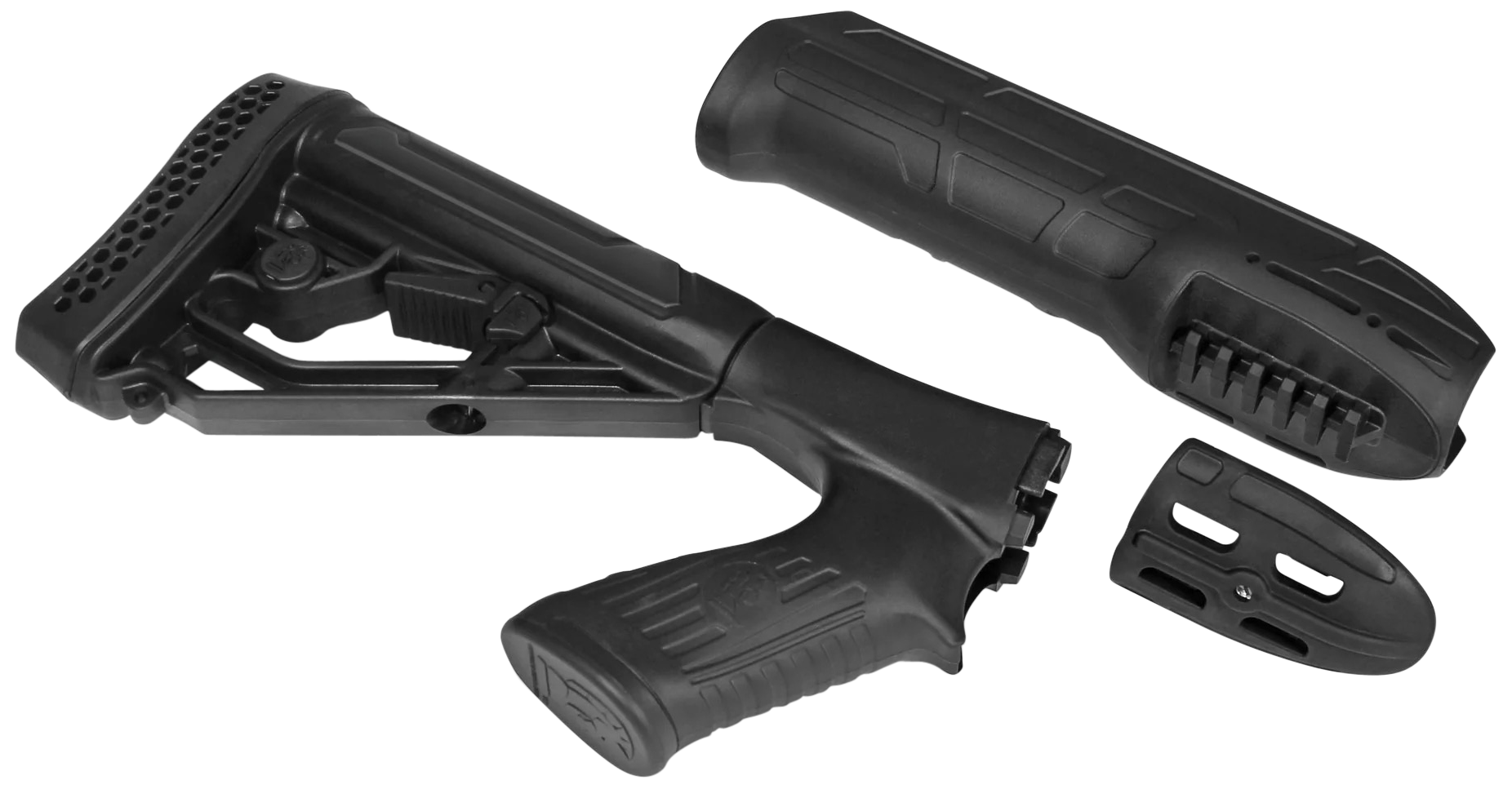 Adaptive Tactical EX Performance Stock & Forend Black Synthetic - Remington 870 12 Gauge
