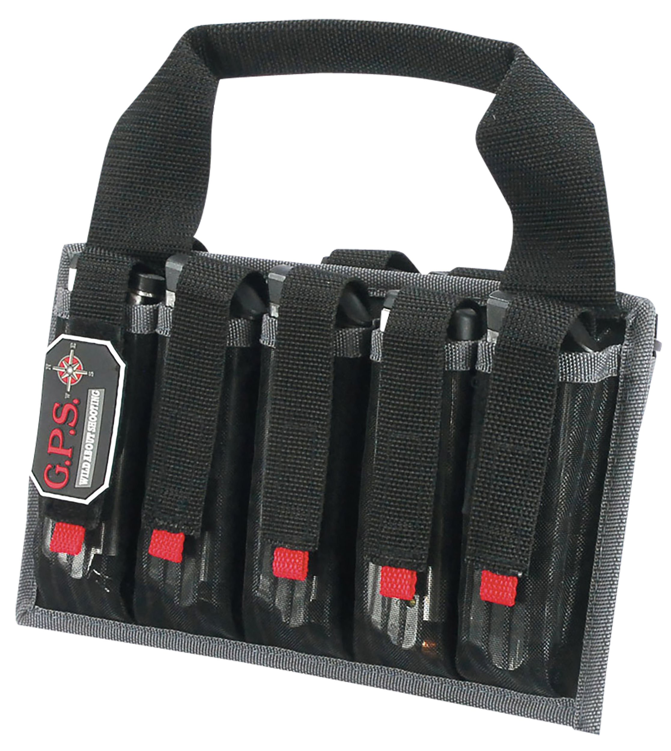 G*Outdoors 1006MAG Pistol Mag Tote Black Nylon Holds 10 Mags
