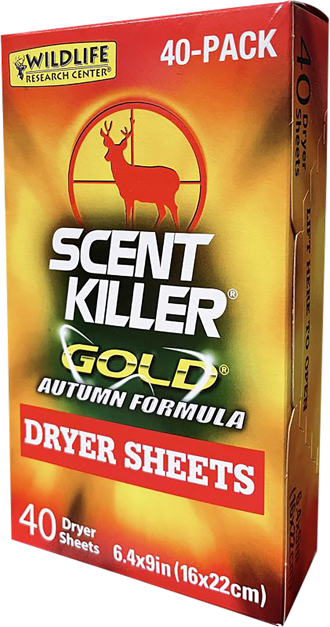 Wildlife Research 1283 Scent Killer Gold Autumn Dryer Sheets Odor Eliminator - 40 Pack