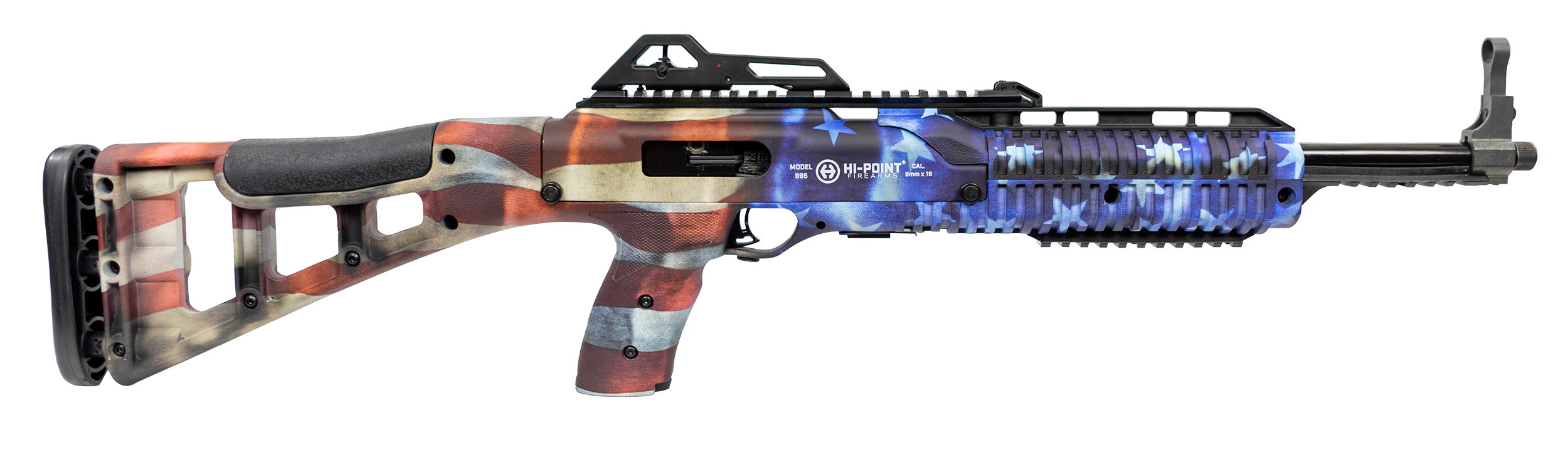 Hi-Point 4595TS Carbine 45 ACP 17.5" 9+1 Semi-Auto Rifle - American Flag Finish