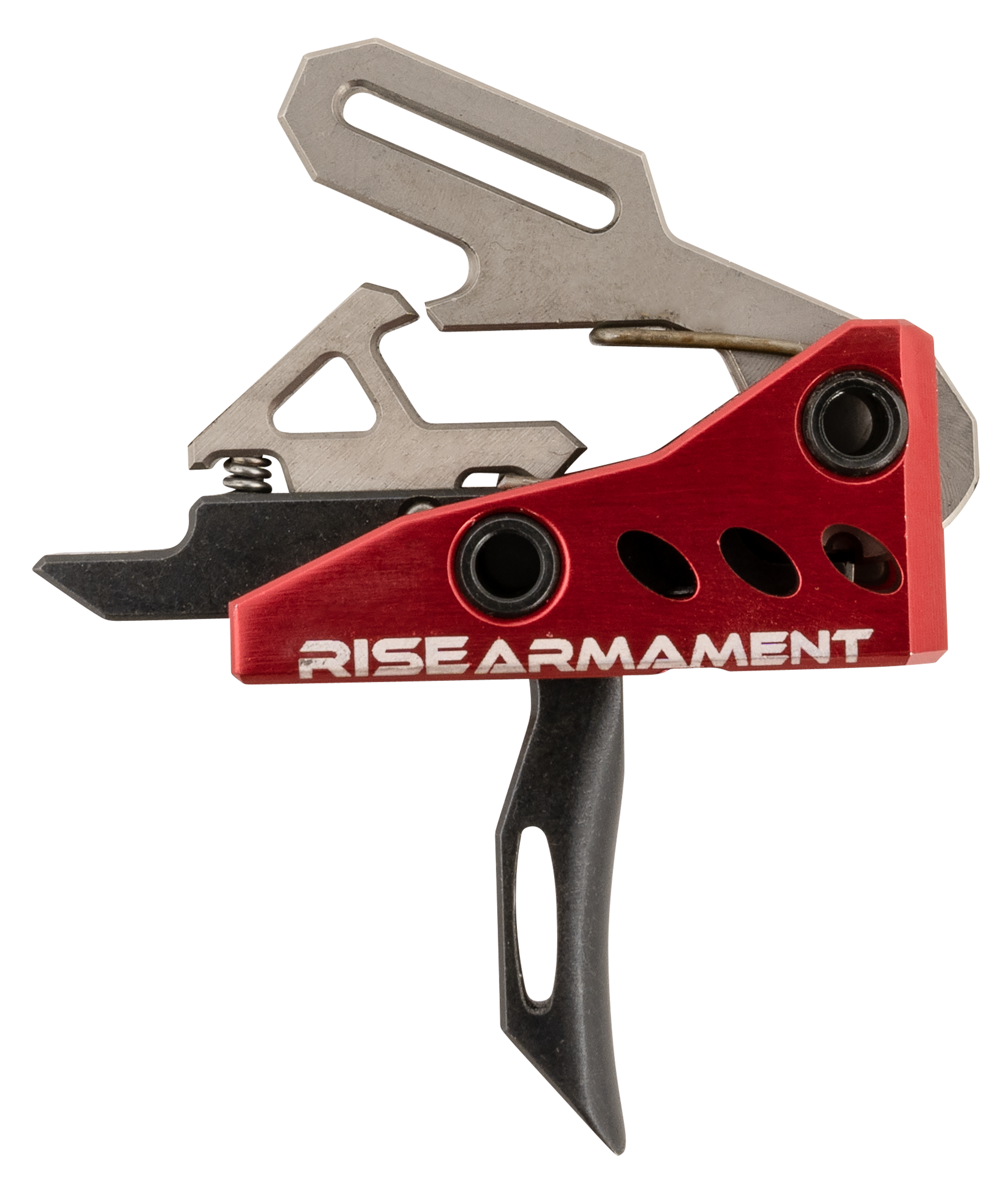 Rise Armament RA-535 Advanced Performance 3.50 lbs Single-Stage Straight Trigger - Red/Black