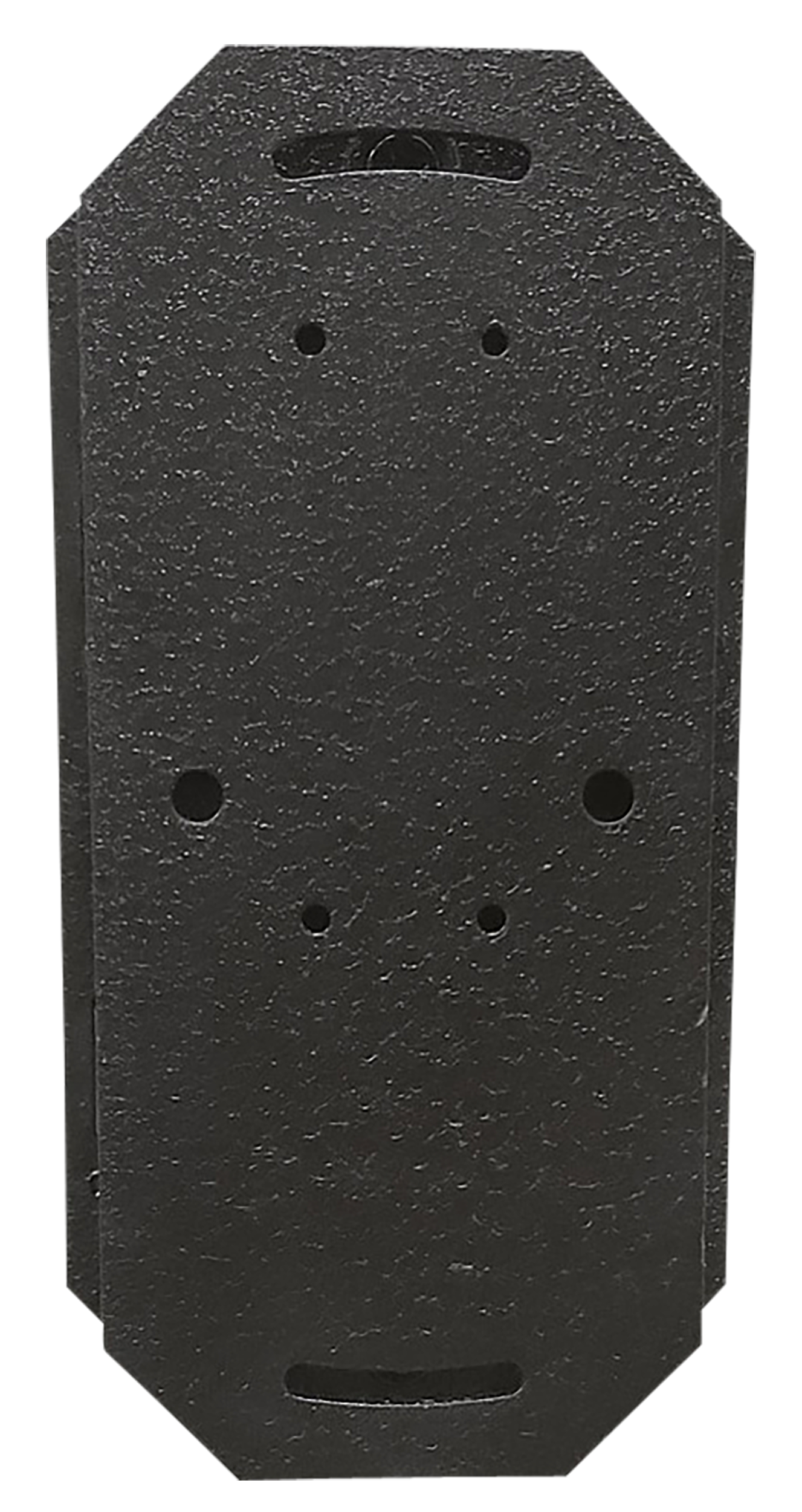 Skull Hooker Large Shoulder Flush Mount Black Steel