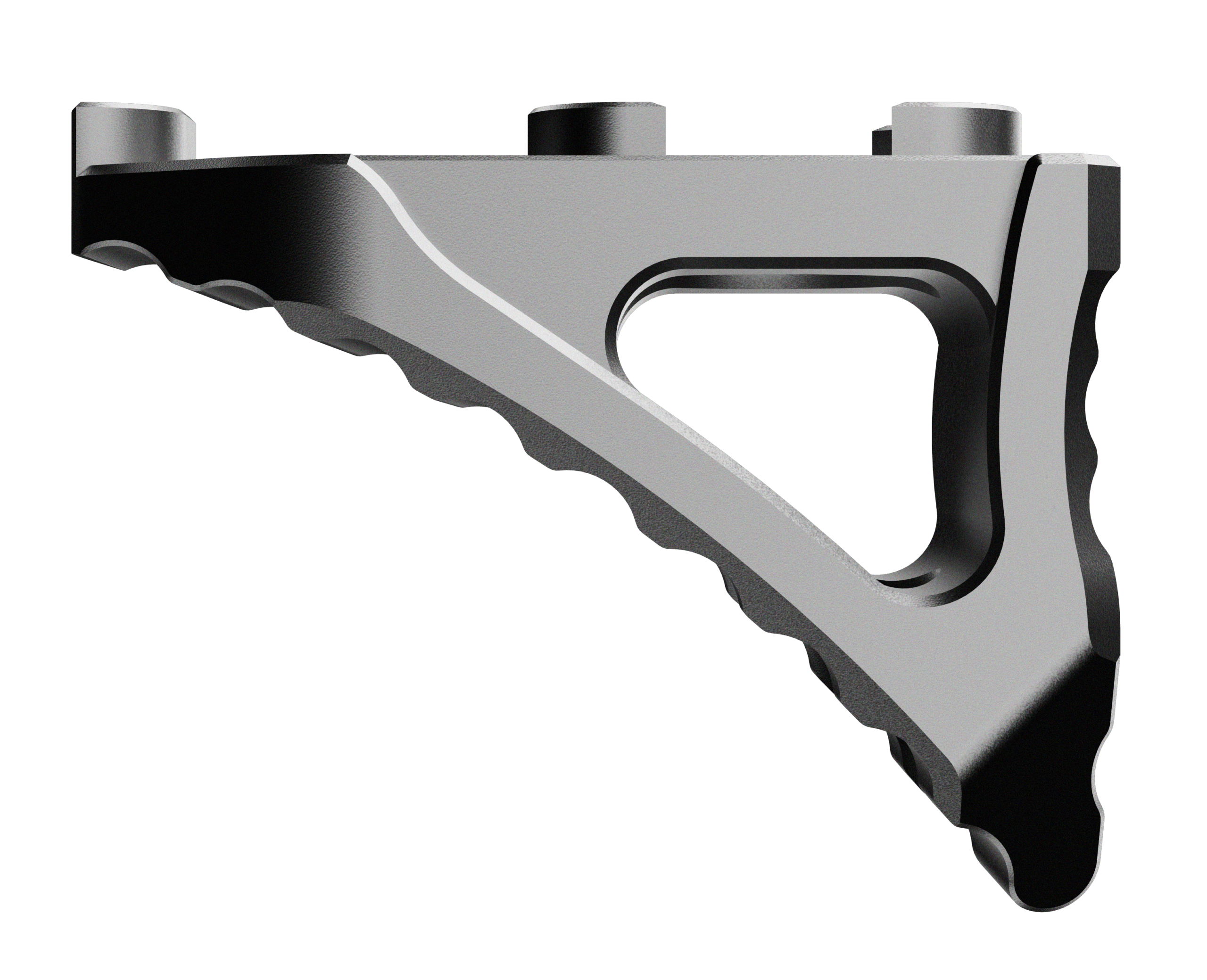 Rise Armament RA-030 Micro Hand Stop Skeletonized Graphite Aluminum for M-LOK Handguard