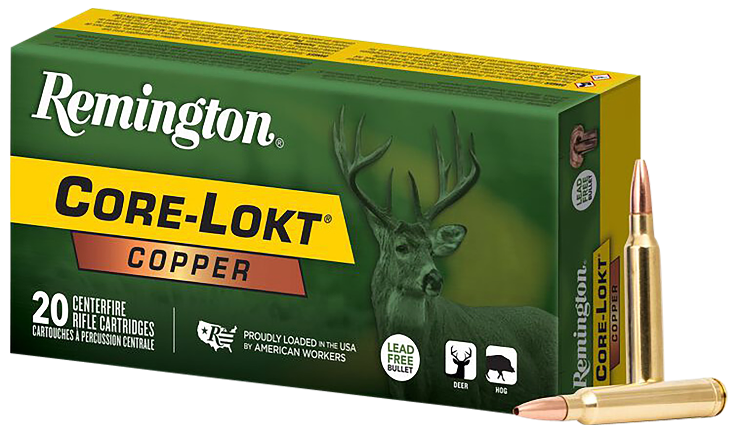 Remington Ammunition Core-Lokt Copper 300 Win Mag 180gr Copper Hollow Point - Box or Case