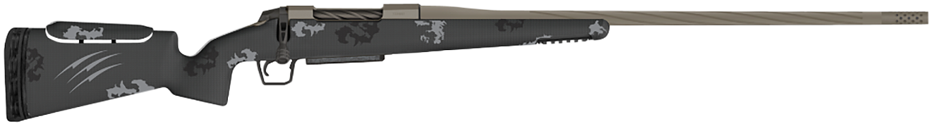 Fierce Firearms Twisted Rival XP 7mm Rem Mag 24" 3+1 Bolt-Action Rifle - Tungsten Cerakote / Phantom Camo