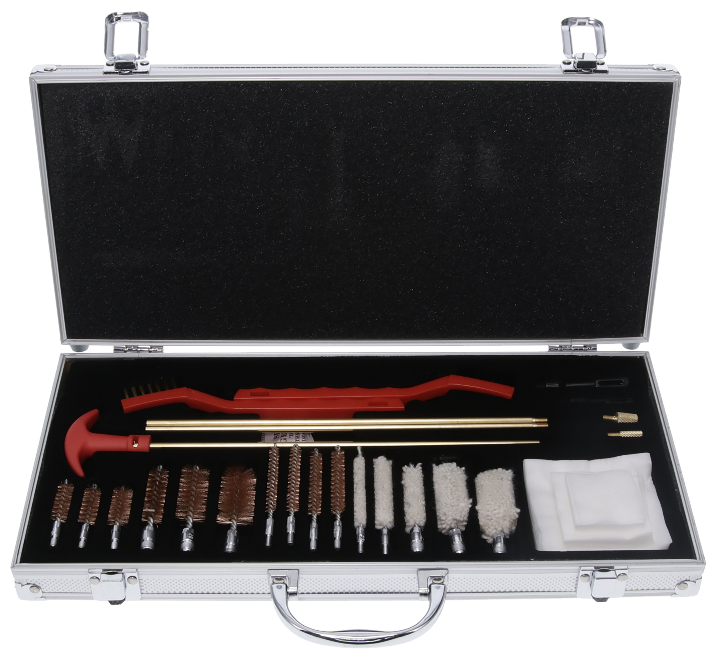 Birchwood Casey PGCK Premium Gun Cleaning Kit Multi-Caliber 27-Piece Silver Hard Case