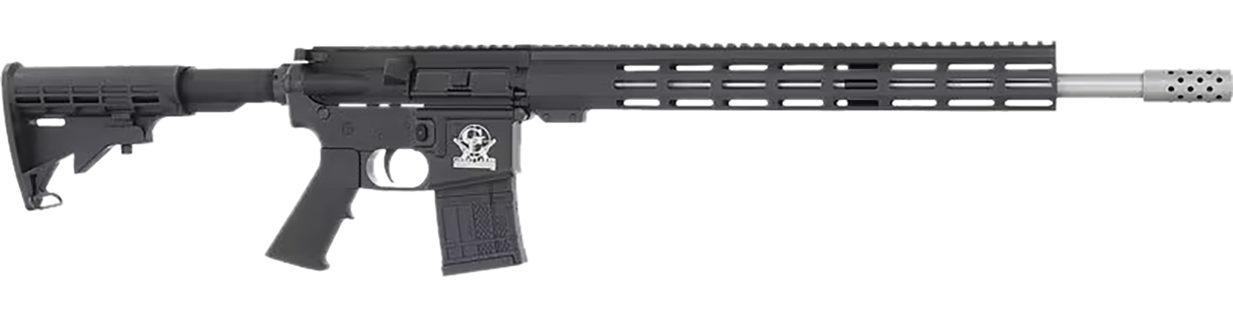 Great Lakes Firearms GL15 AR-15 450 Bushmaster 18" 5+1 Semi-Auto Rifle - Black
