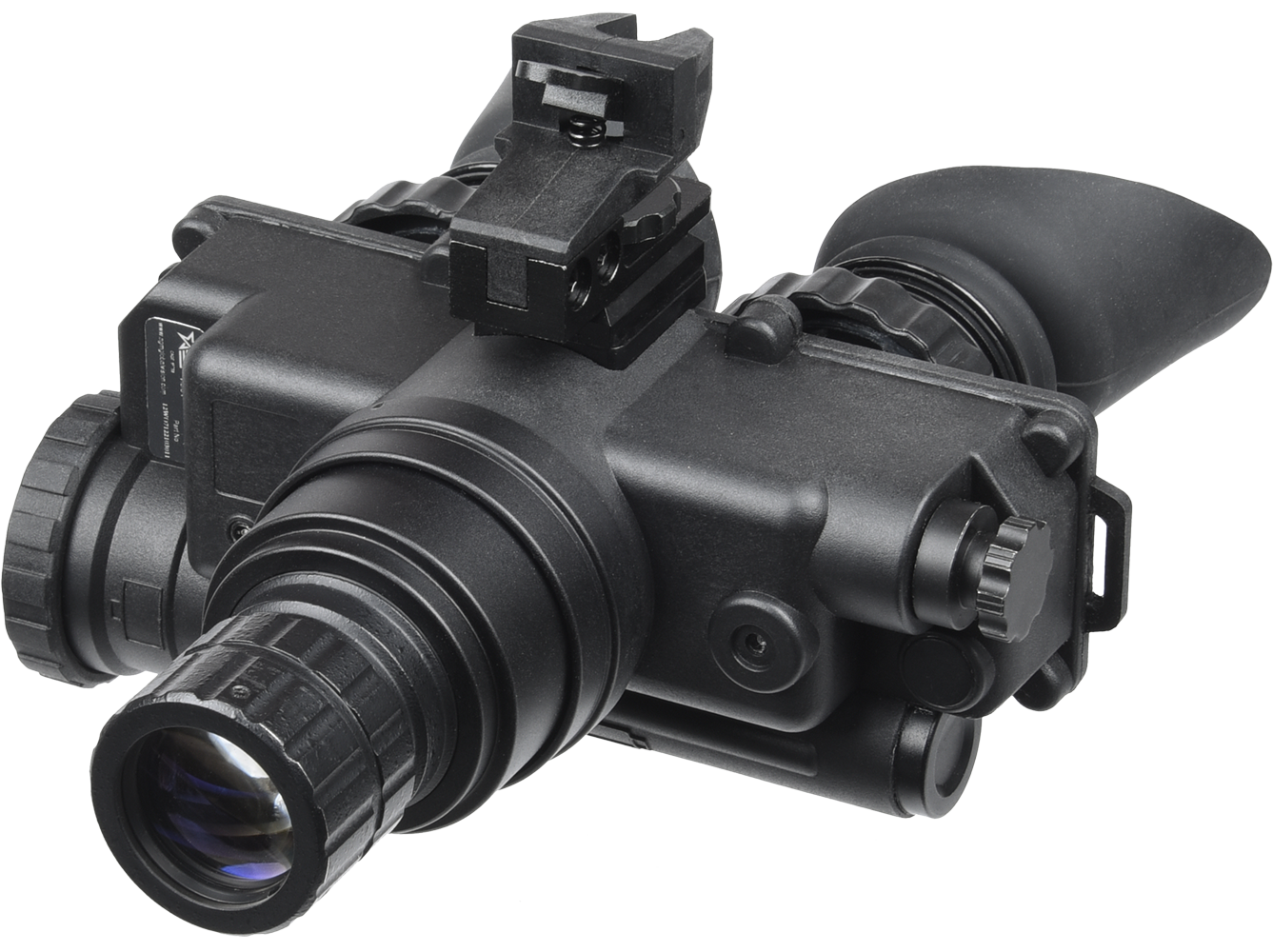 AGM Global Vision Wolf-7 PRO NL1 Night Vision Goggles 1x 27mm Gen 2+ Level 1 Black