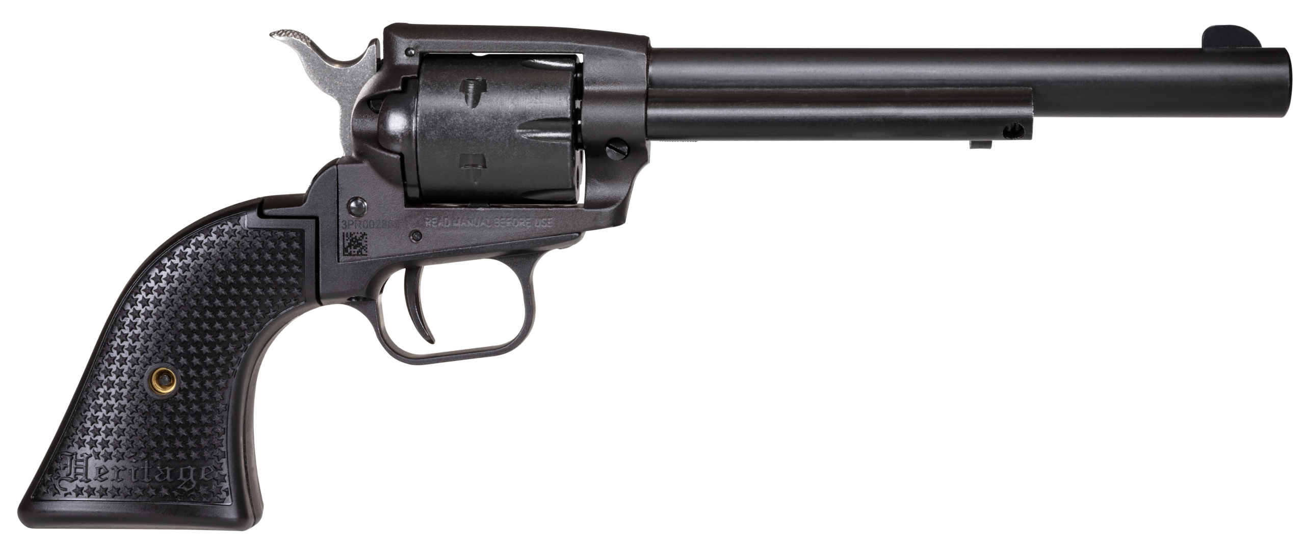 Heritage Mfg Rough Rider 22 LR 6.50" 6-Shot SAO Revolver - Steel Frame - Black Satin