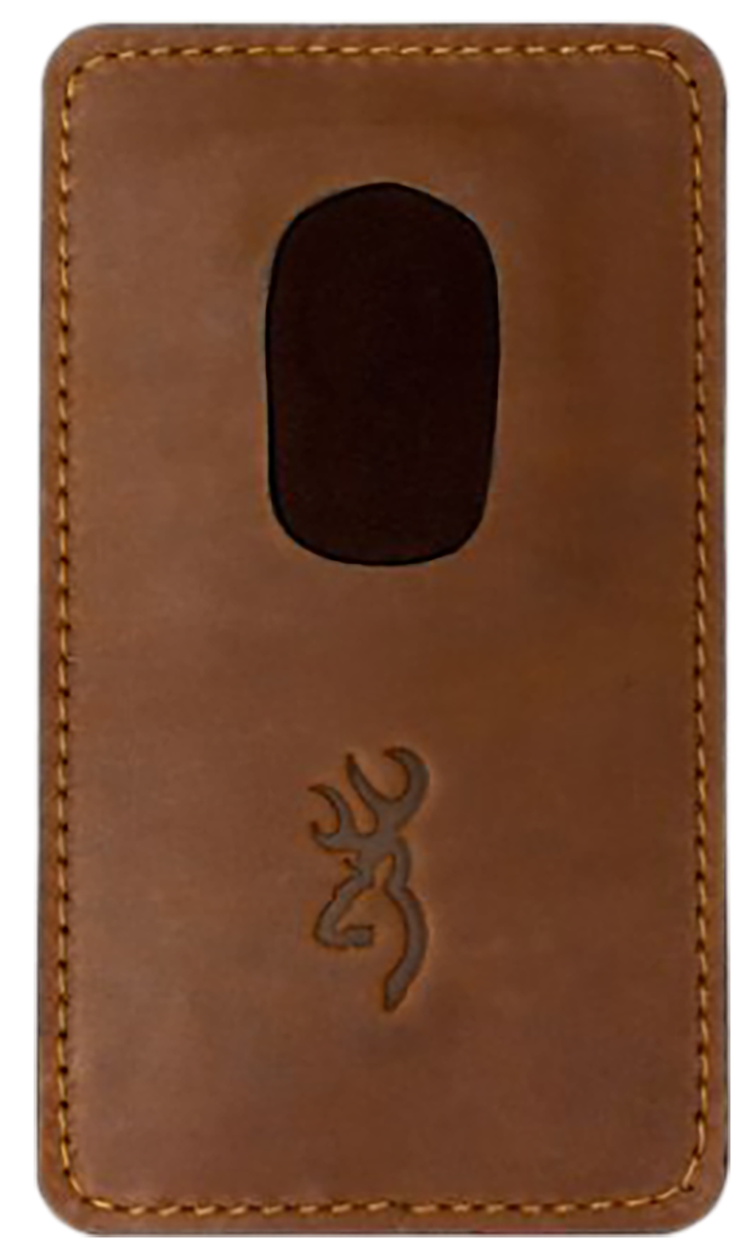 Browning XL Leather Barrel Rest Brown - Magnetic Insert