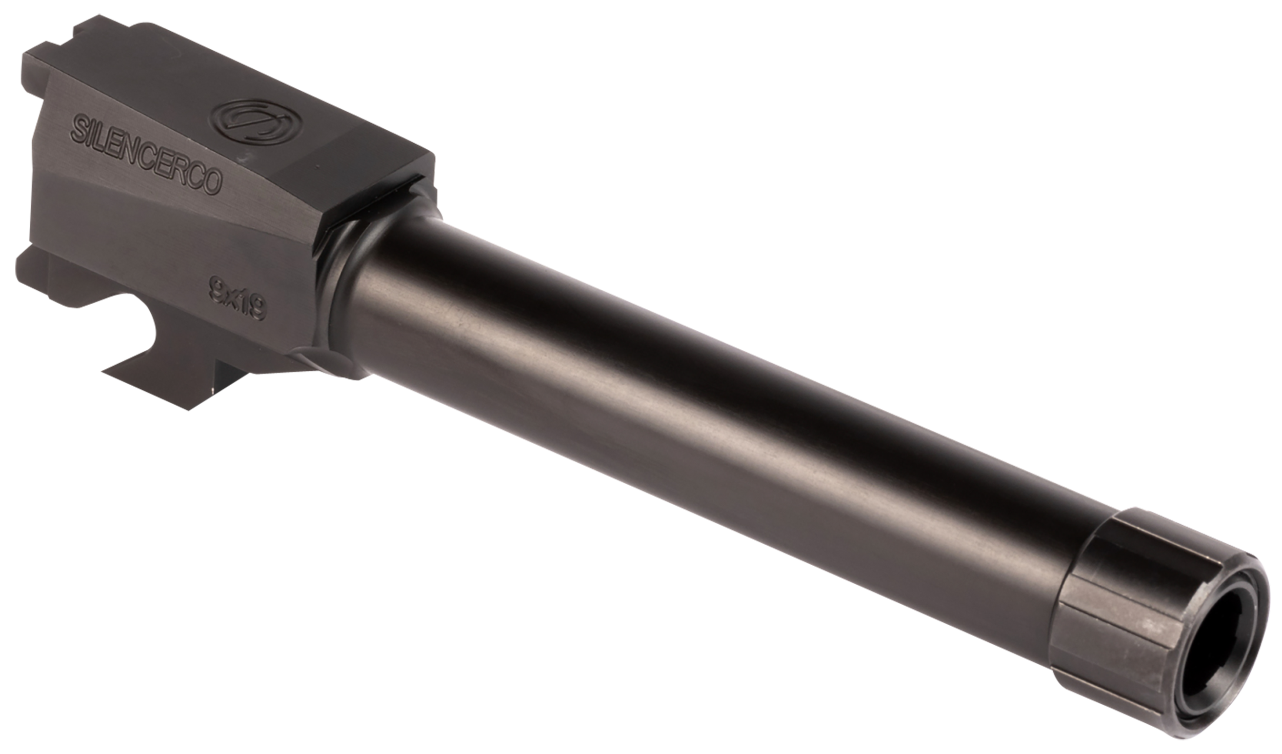 SilencerCo AC2486 Threaded Barrel 9mm Luger 4.5" 1/2x28 Black Nitride - Sig P320 Compact