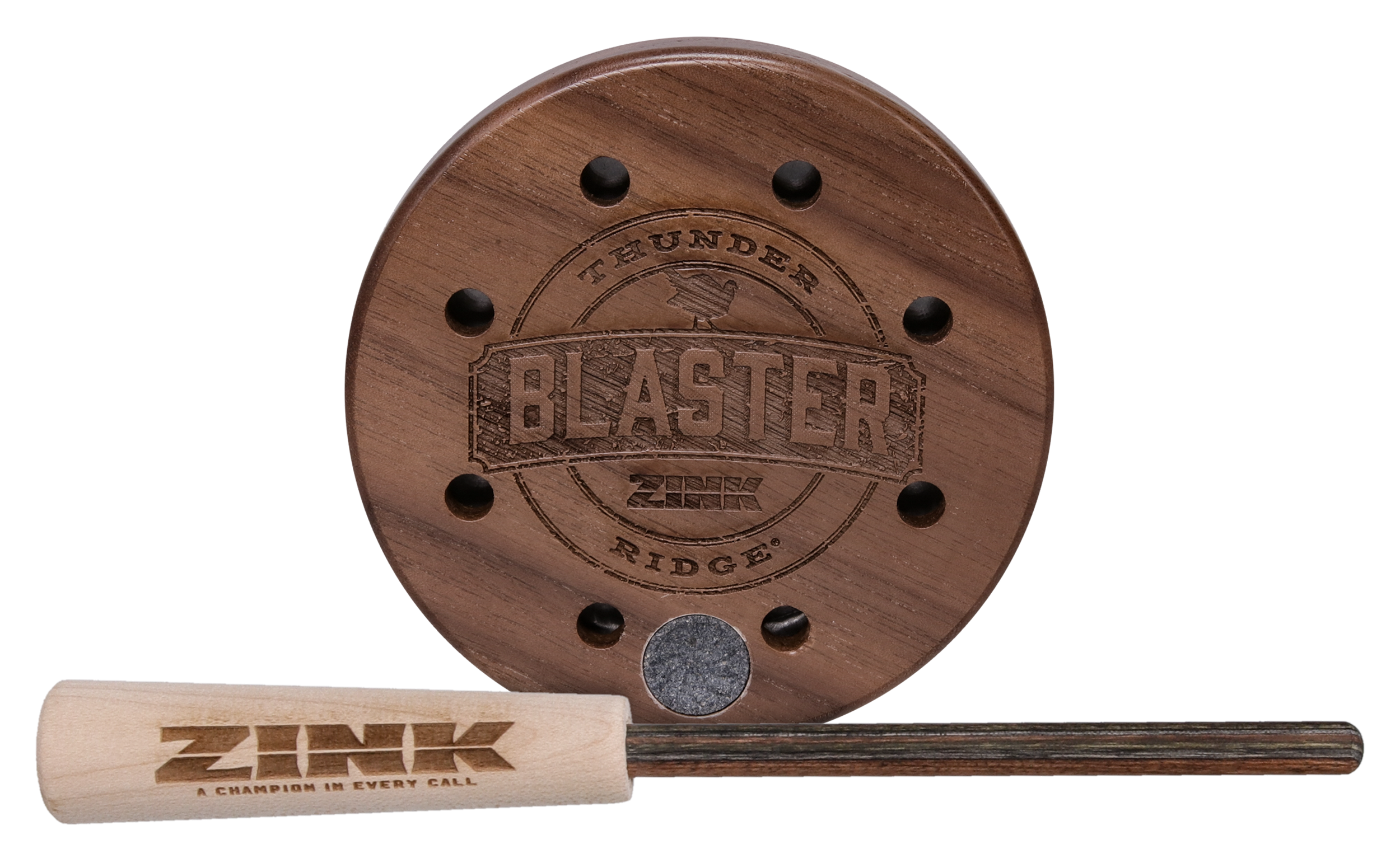 ZINK Ridge Blaster Pot Friction Turkey Call - Aluminum/Walnut