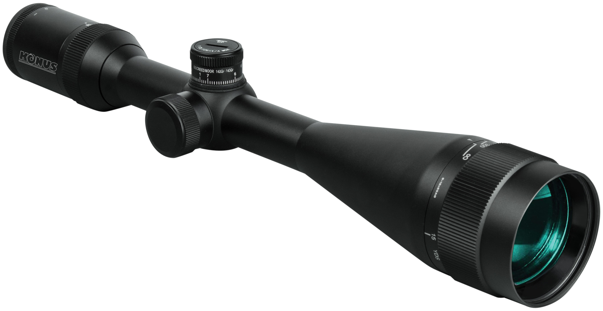Konus Konus-CX 6-18x 50mm 1" Tube Duplex 6.5 Creedmoor Reticle Riflescope - Matte Black