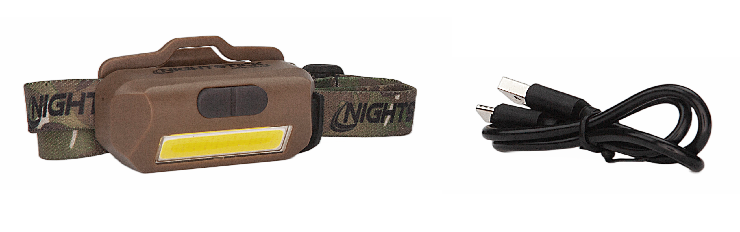 Bayco Nightstick USB-4510F Multi-Flood 35/60/250 Lumens Headlamp - Flat Dark Earth