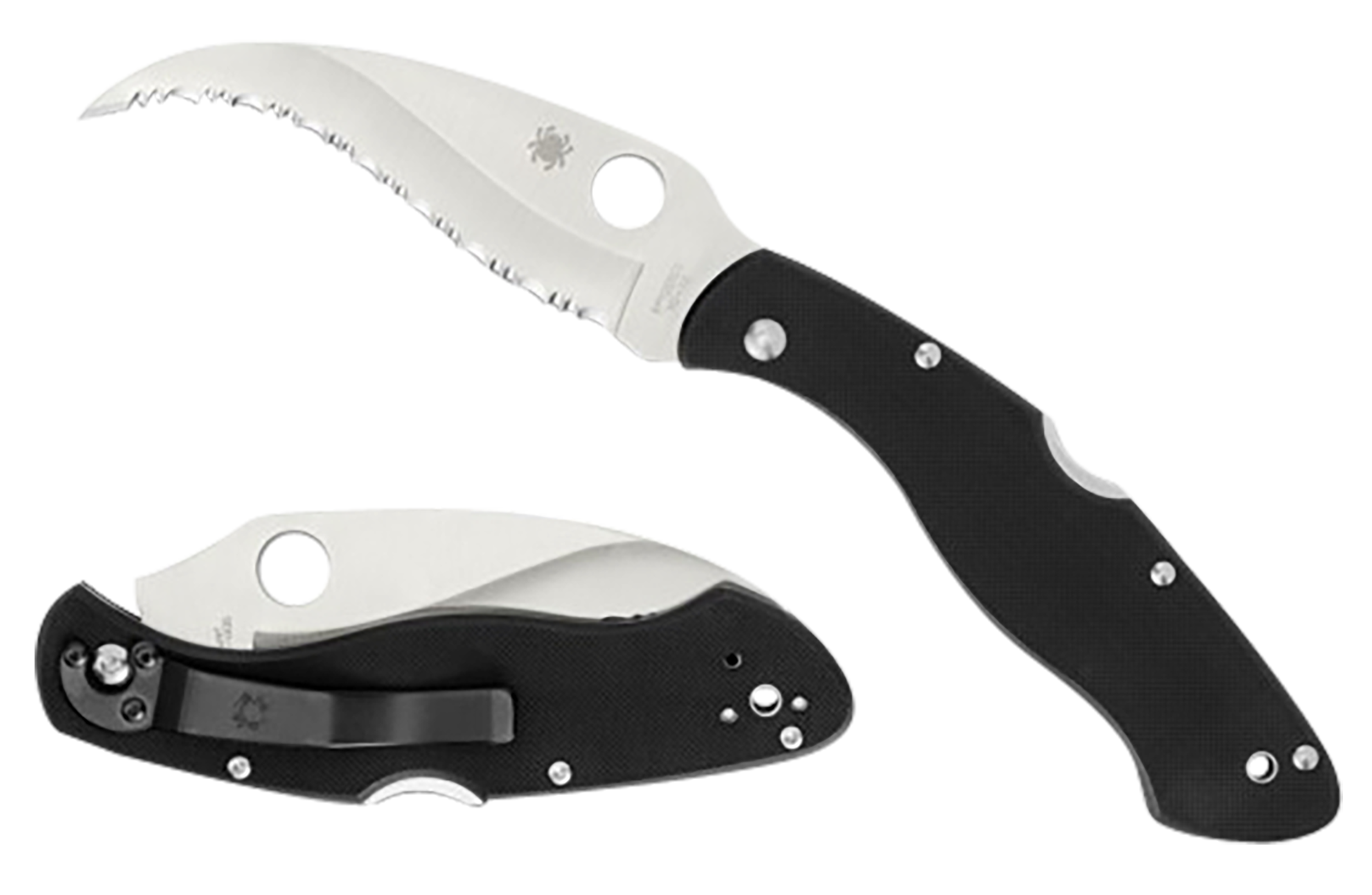 Spyderco Civilian C12GS 4.09" VG-10 Serrated G10 Folding Lockback Knife