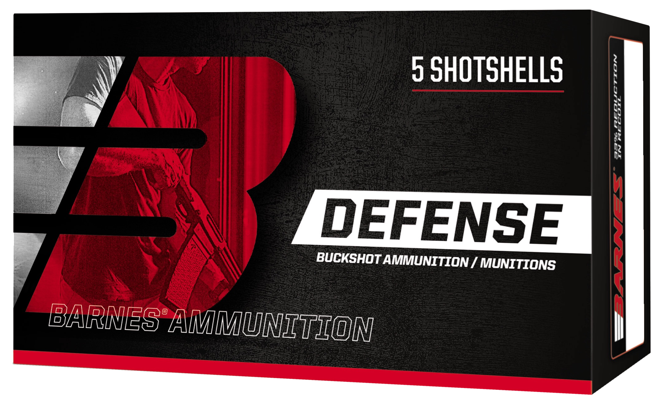 Barnes Bullets Defense 12 Gauge 2.75" 00 Buck 8-Pellet Shotshell - Box or Case