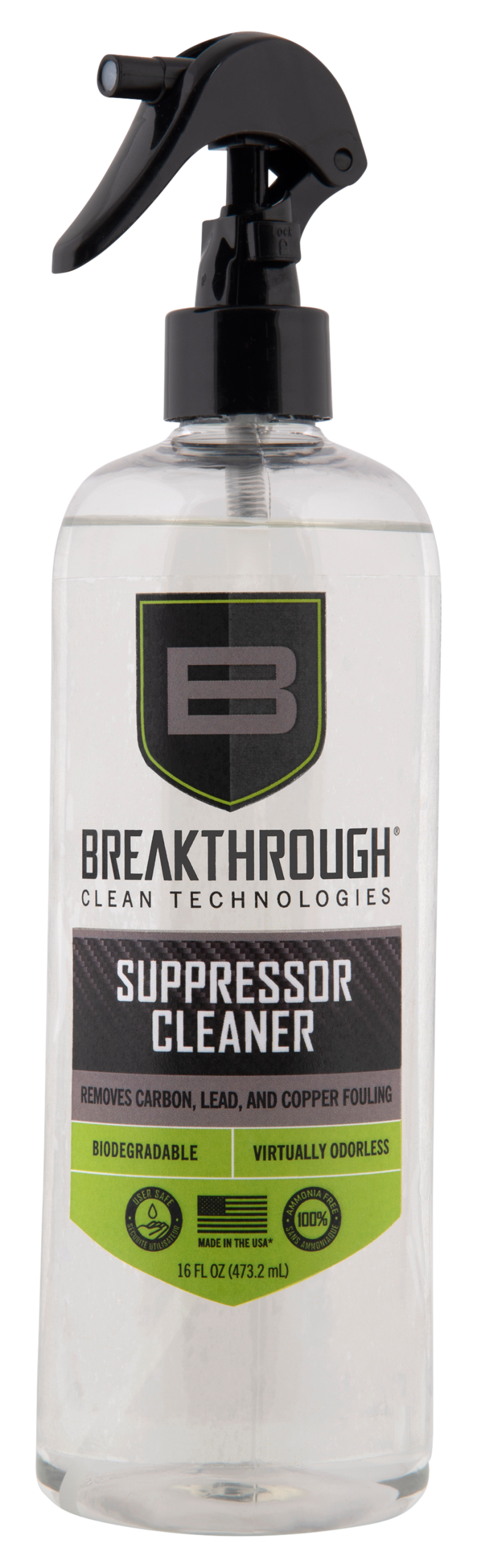 Breakthrough Clean BTSC-16OZ Suppressor Cleaner 16 oz - Water-Based Solvent