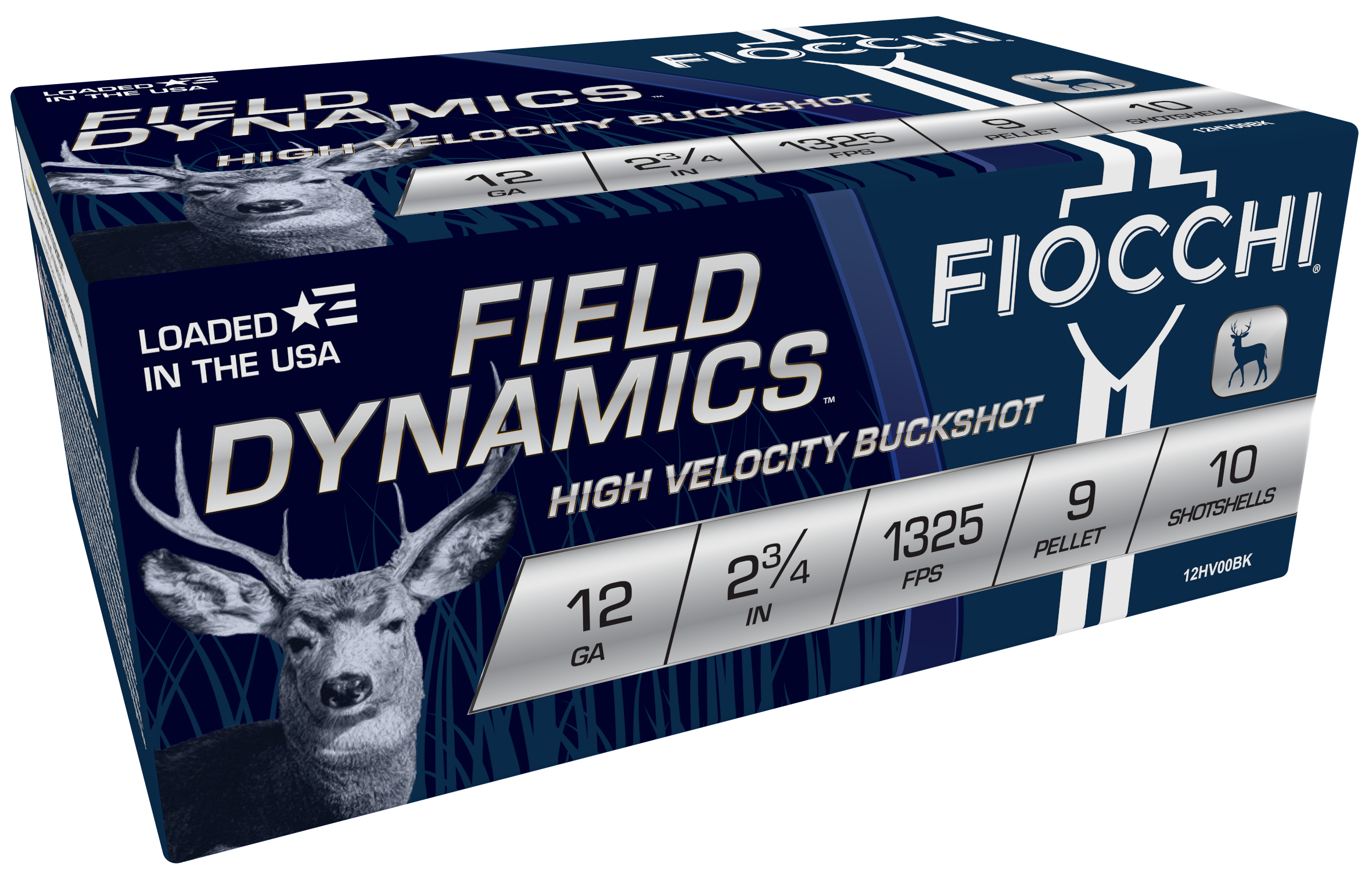 Fiocchi Field Dynamics 12 Gauge 2.75" 9 Pellet 00 Buckshot - Box or Case
