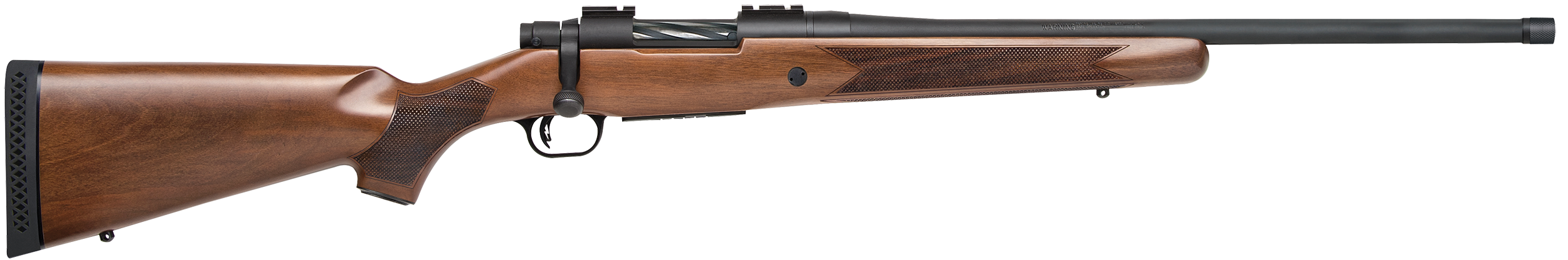 Mossberg Patriot Walnut 400 Legend 20" 4+1 Bolt-Action Rifle - Matte Blued Threaded