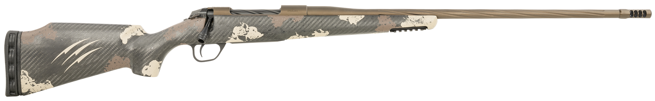 Fierce Firearms Twisted Rage 7mm Rem 24" 3+1 Bolt-Action Rifle - Midnight Bronze Cerakote / Trophy Camo