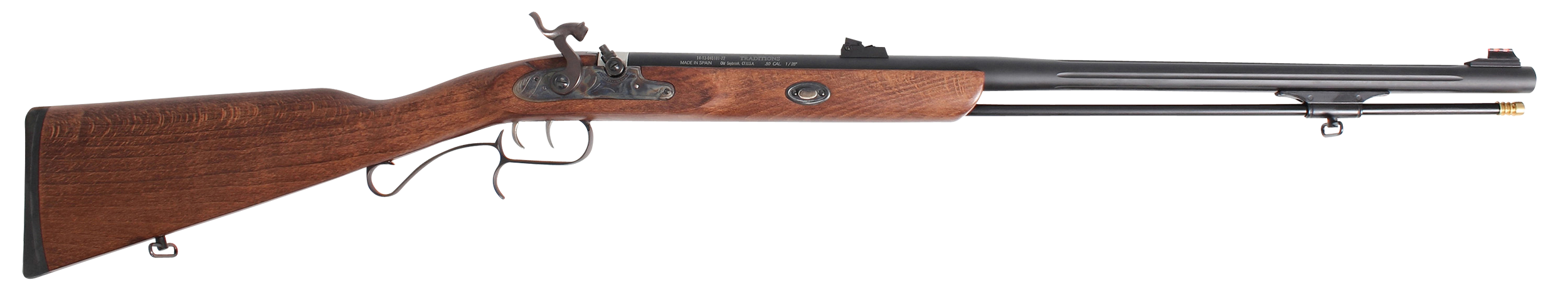 Traditions ShedHorn 50 Cal 26" Fluted Black Cerakote Hardwood Percussion Muzzleloader