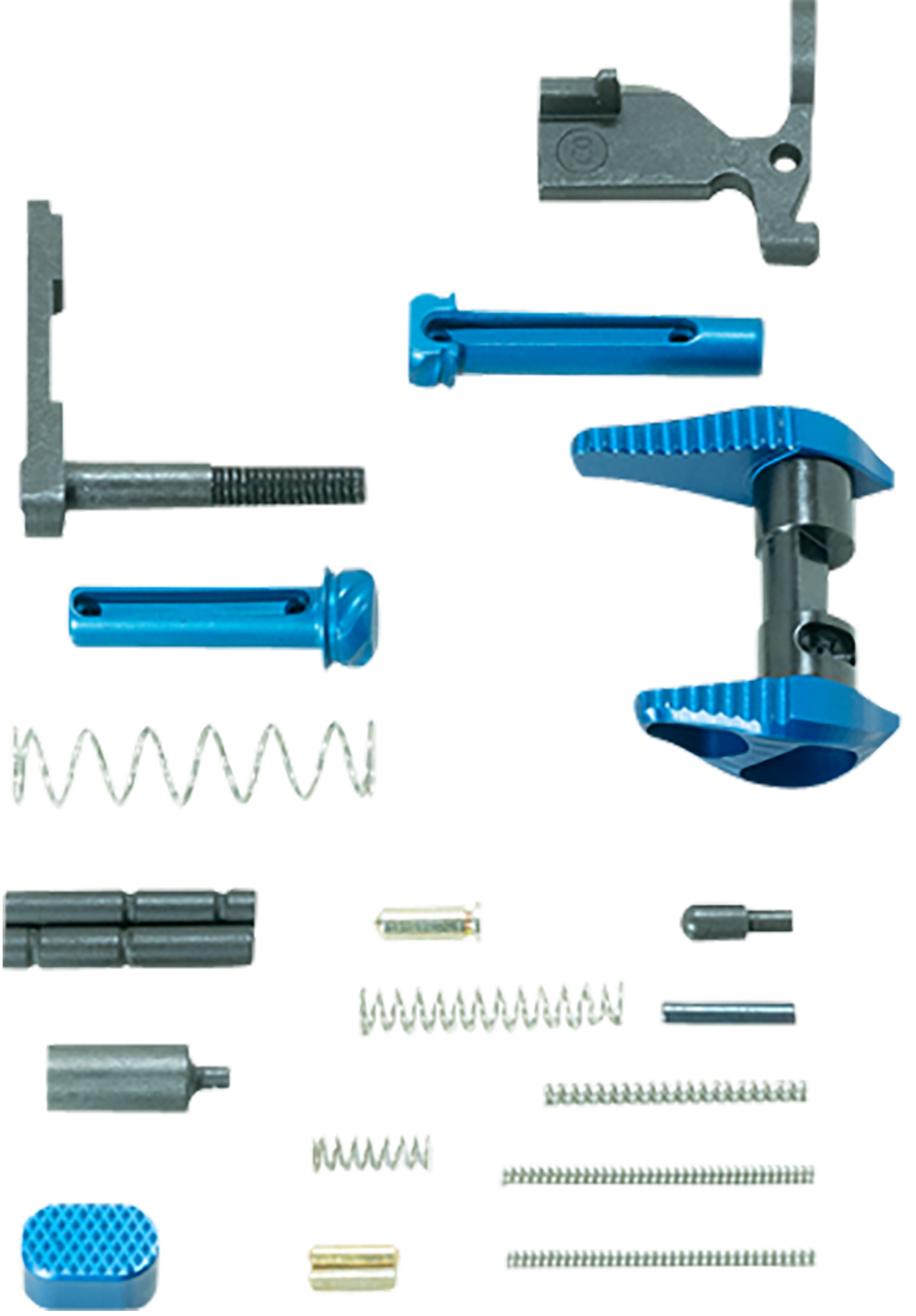 Timber Creek Outdoors ARLPKB AR-15 Lower Parts Kit Blue Anodized Aluminum