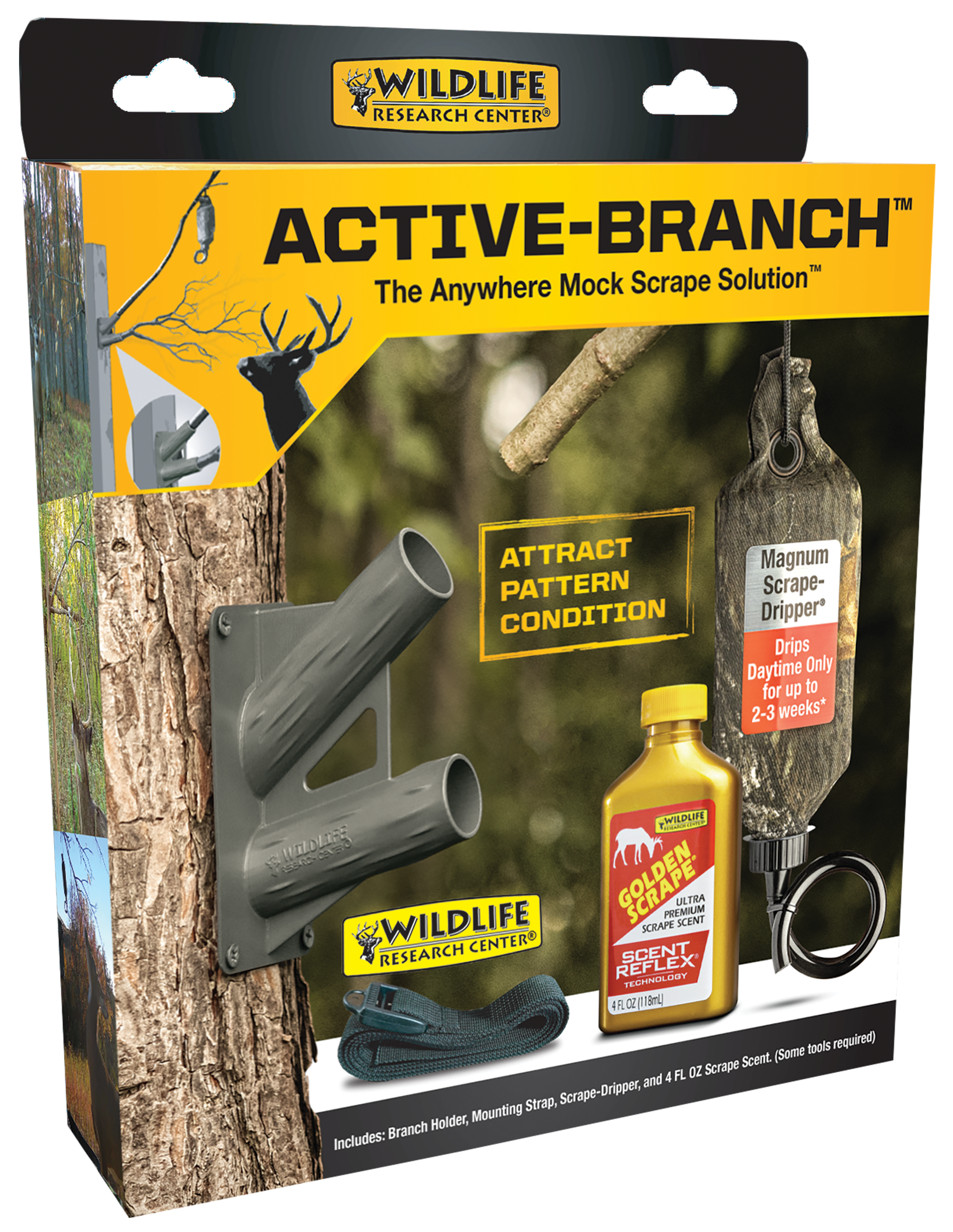 Wildlife Research 393 Active-Branch Mock Scrape Kit - 4 oz Deer Attractant