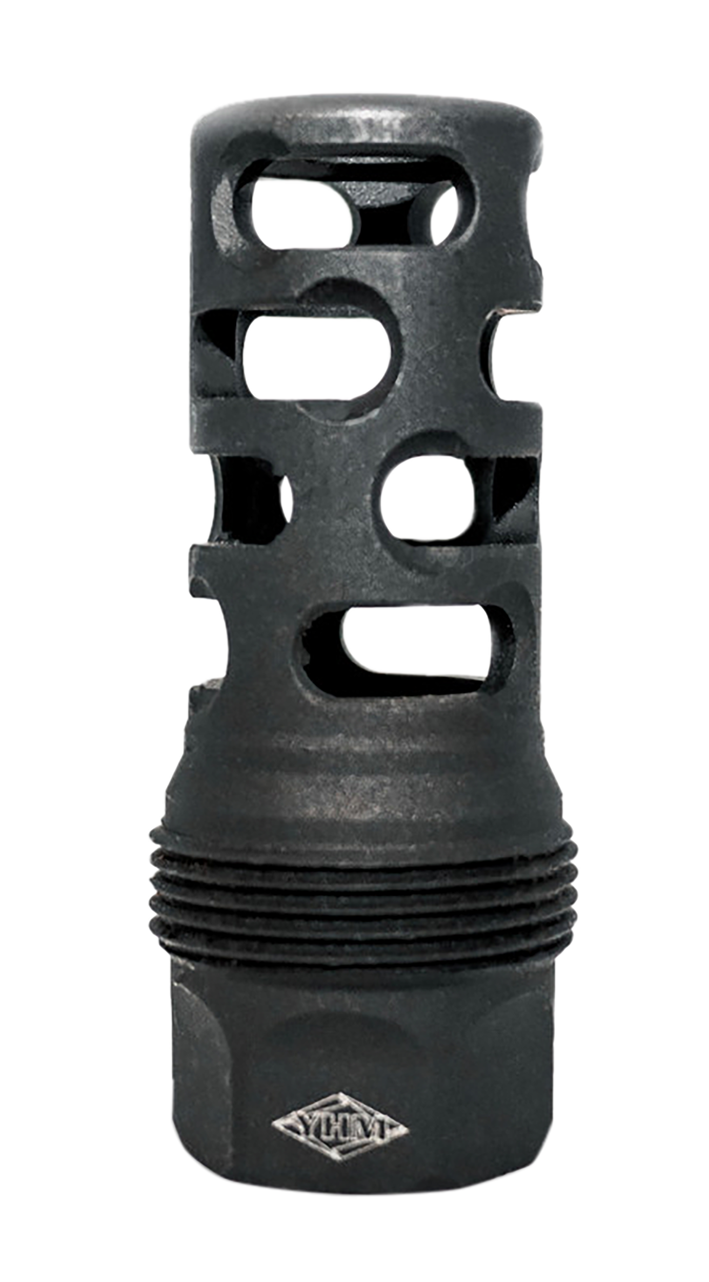 Yankee Hill 4405MB28 sRx Q.D. Muzzle Brake Long 9mm 1/2x28 Black Phosphate Steel