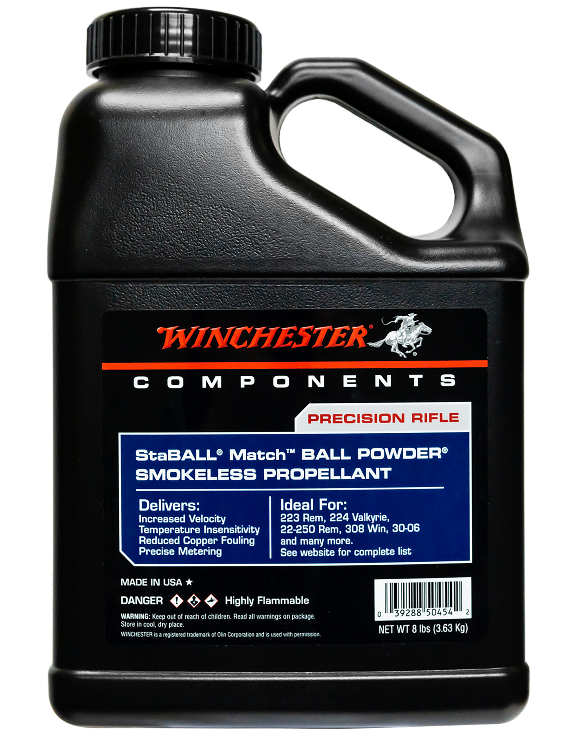 Winchester Powder StaBALL Match Smokeless Rifle Powder 8 lb