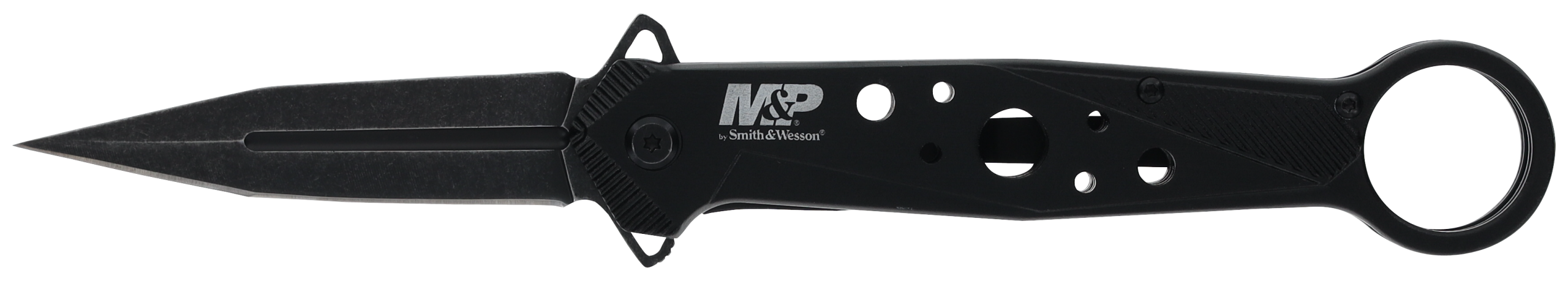 Smith & Wesson Knives M&P Folding Dagger 8.75" 8Cr13MoV SS Plain Edge Spring Assist