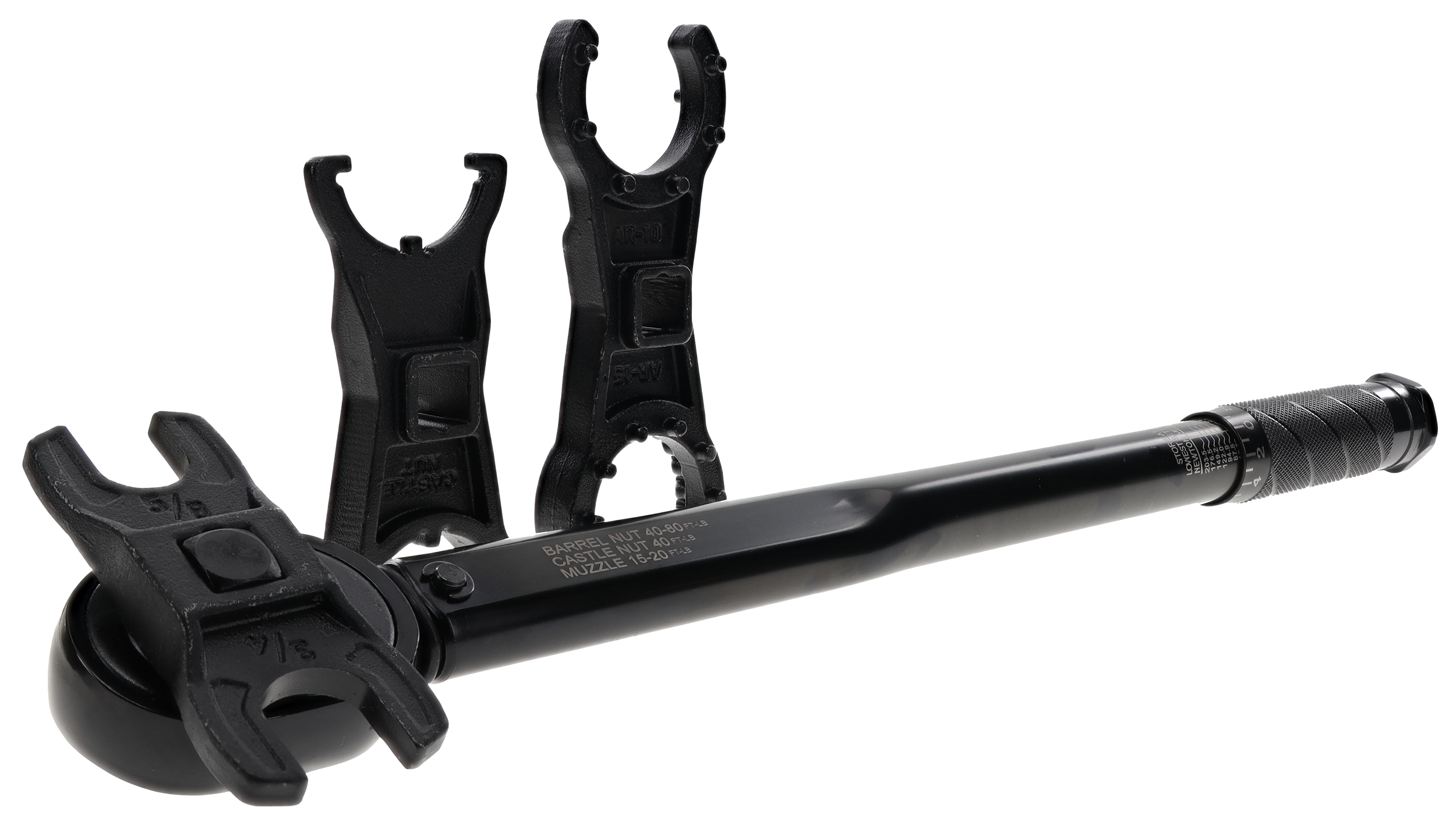 Wheeler Delta Series XL F.A.T. Wrench 10-150 ft-lb 1/2" Drive AR-15 Crowfoot Set - Black Steel