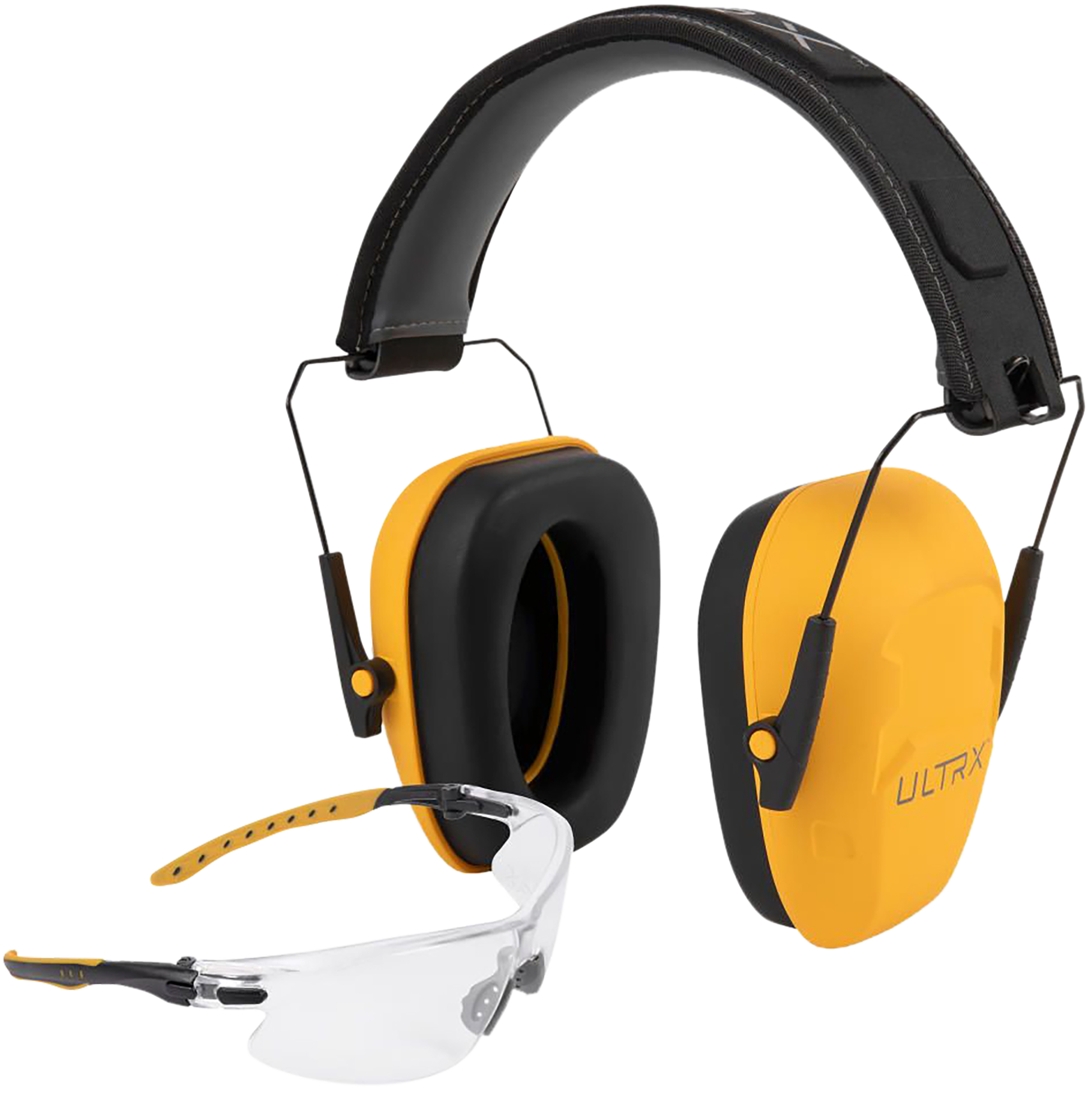 Allen ULTRX Shield 23 dB Yellow Ear & Eye Protection Combo - Over the Head