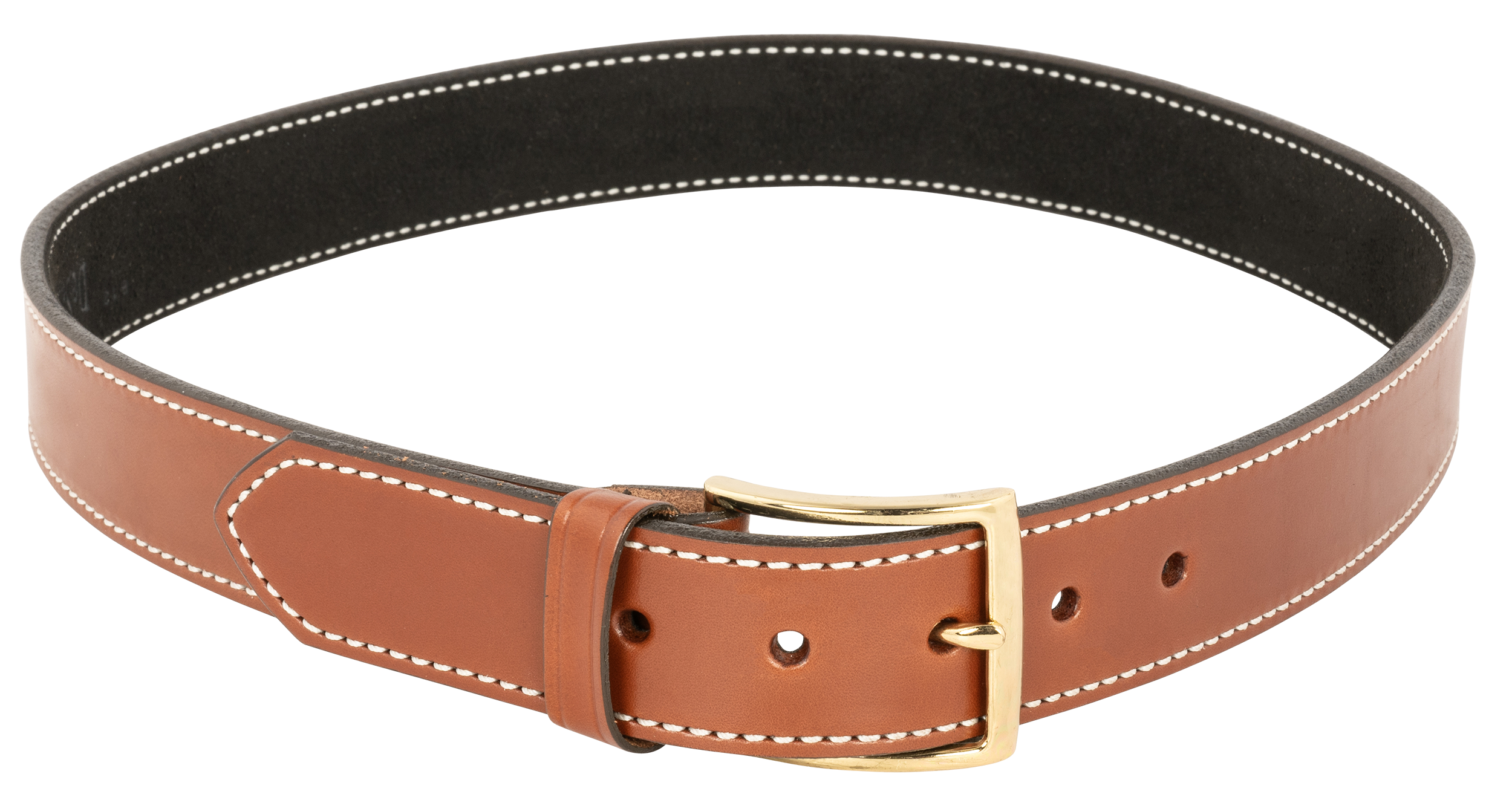 Desantis Gunhide Plain Lined Tan Leather Belt 38" 1.50" Wide Buckle Closure