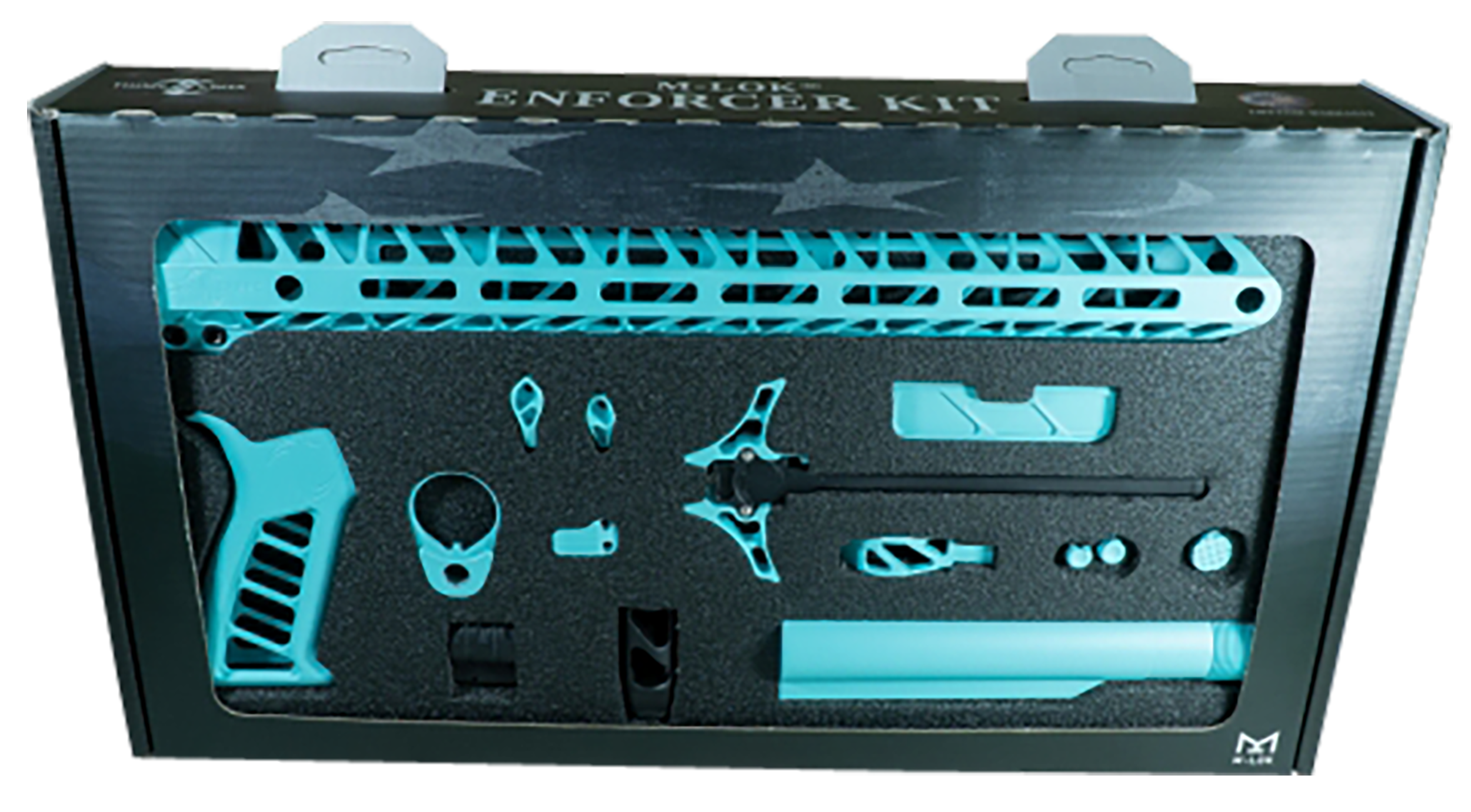 Timber Creek Outdoors Enforcer Complete AR-15 Build Kit - 15" M-LOK Handguard - Robin's Egg Blue