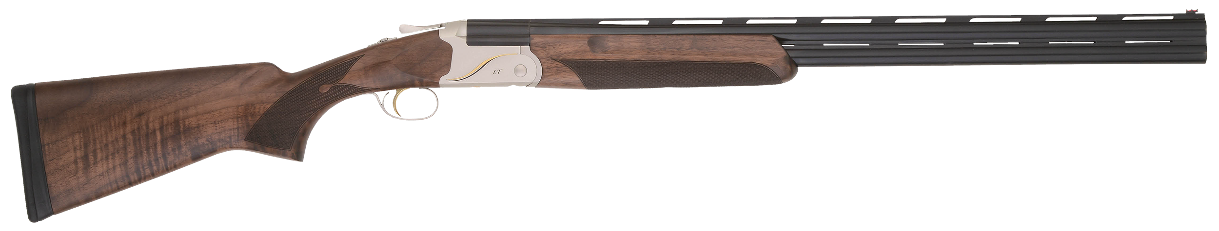 TriStar Trinity II LT 28 Gauge 28" 2-Rd 3" Chamber O/U Break Open Shotgun - Engraved Silver Aluminum Receiver, Turkish Walnut