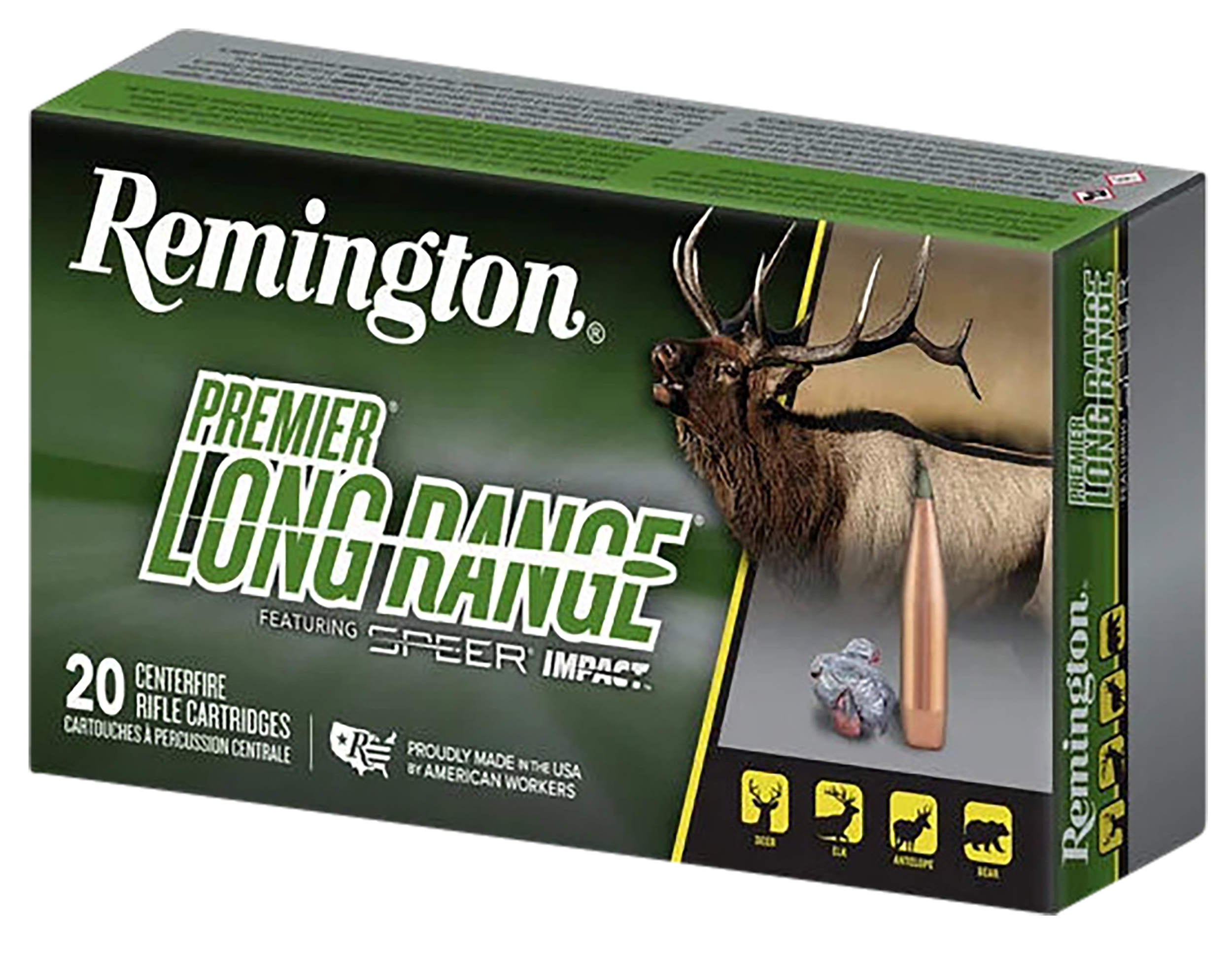 Remington Ammunition Premier Long Range 7mm Rem Mag 175gr Speer Impact 20rd - Box or Case