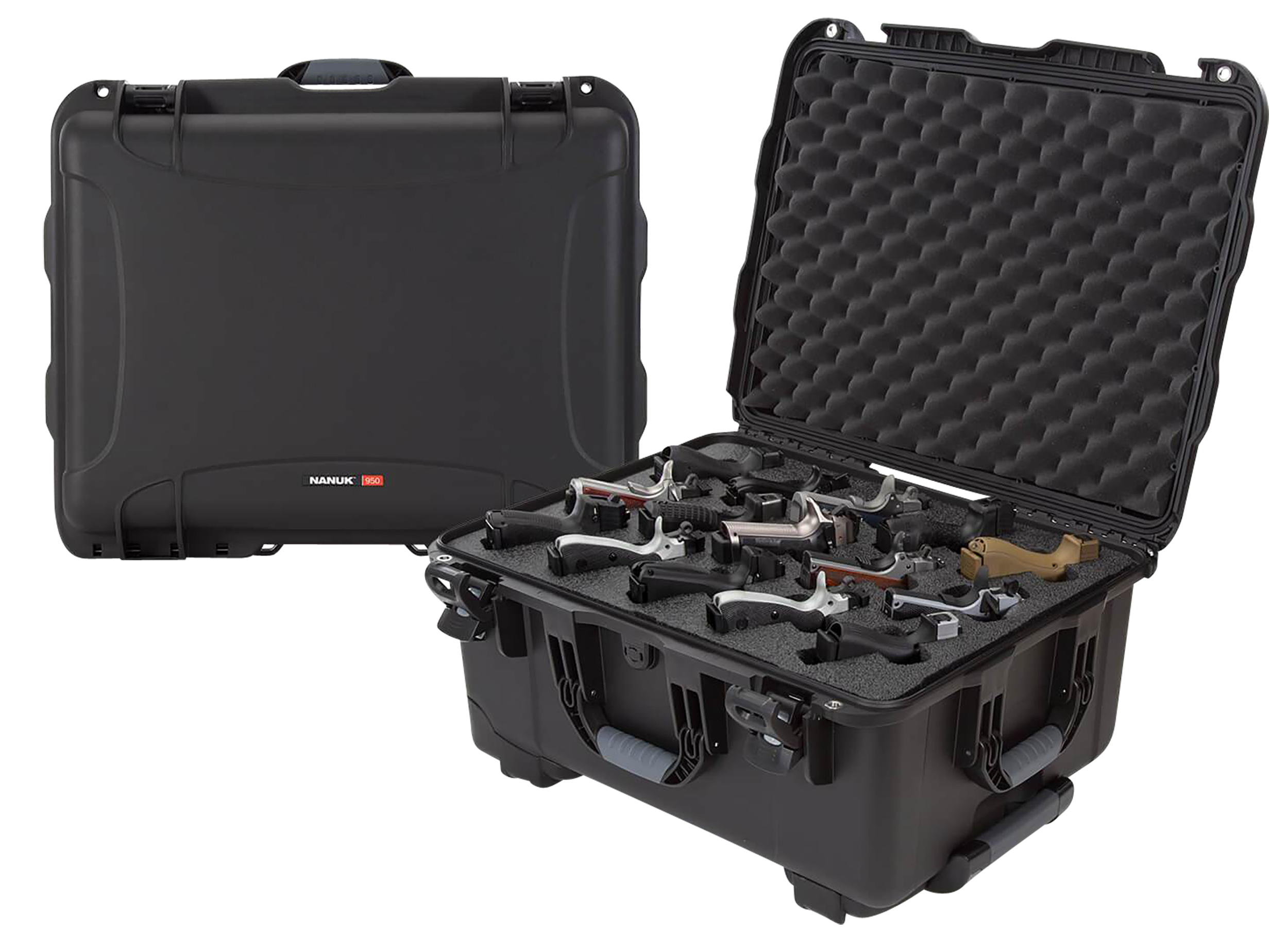 Nanuk 950 15-Up Handgun Hard Case w/Closed-Cell Foam Insert - Black