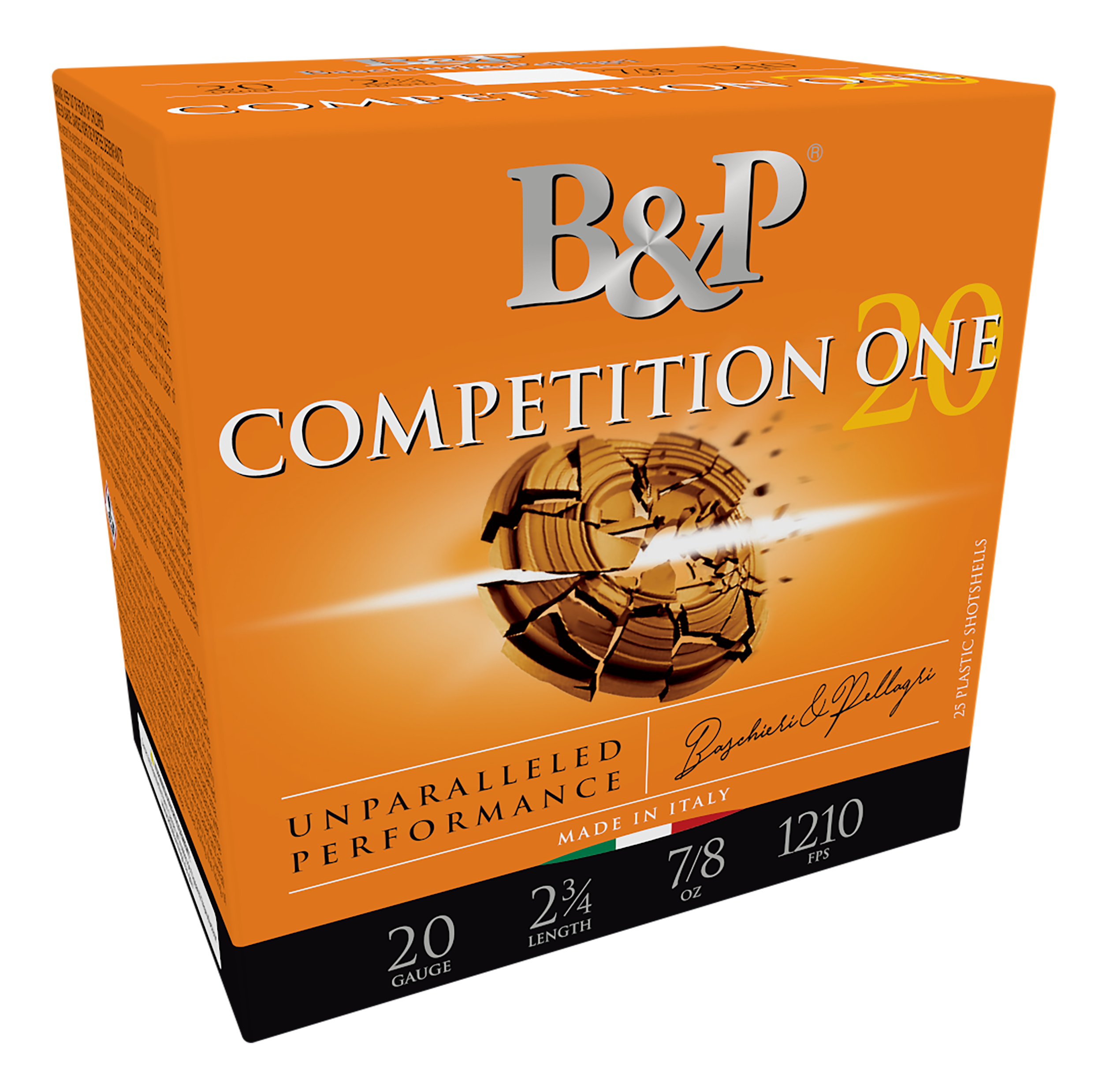 B&P Ammunition Competition One 20 Gauge 2.75" 7/8 oz #7.5 Shot - Box or Case