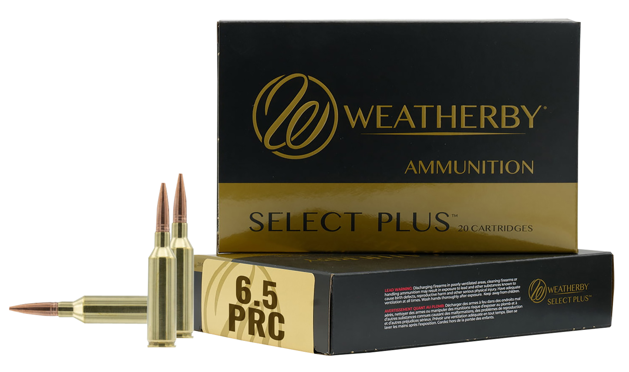 Weatherby Select Plus 6.5 PRC 156gr Berger Elite Hunter 20 Rd - Box or Case