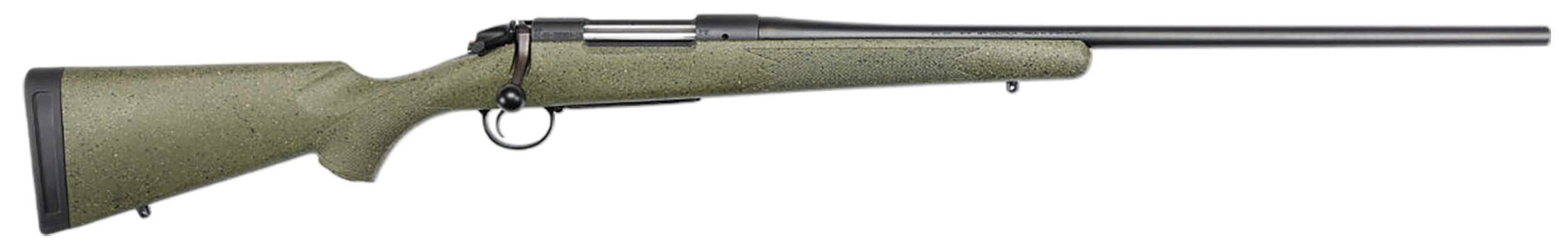 Bergara Rifles B-14 Hunter 7mm PRC 22" 3+1 Bolt-Action Rifle - Graphite Black Cerakote, Green Speckled Stock