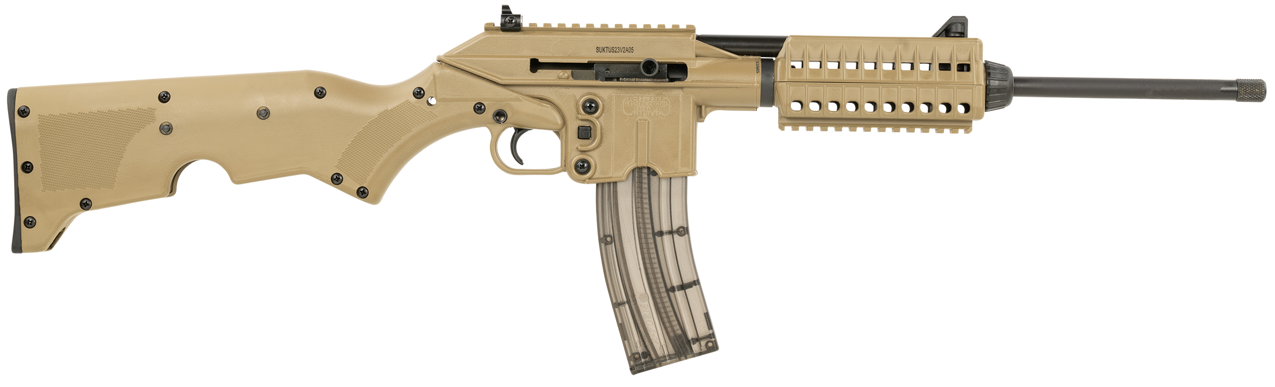 Kel-Tec SU-22 22 LR 16.10" 26+1 Semi-Auto Rifle - Tan