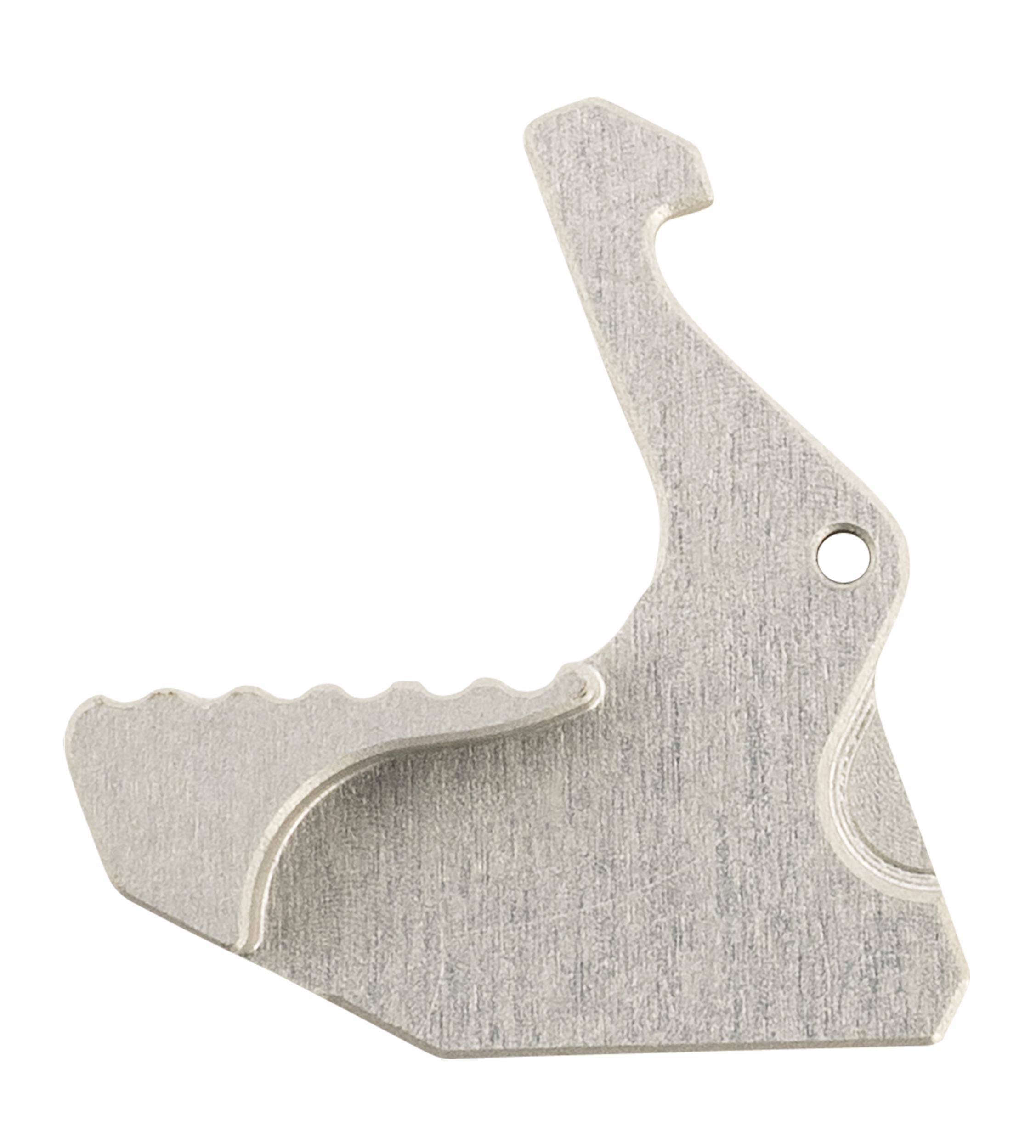 Rise Armament RA-212 Extended Charging Handle Latch Silver Aluminum fits Mil-Spec AR Charging Handles