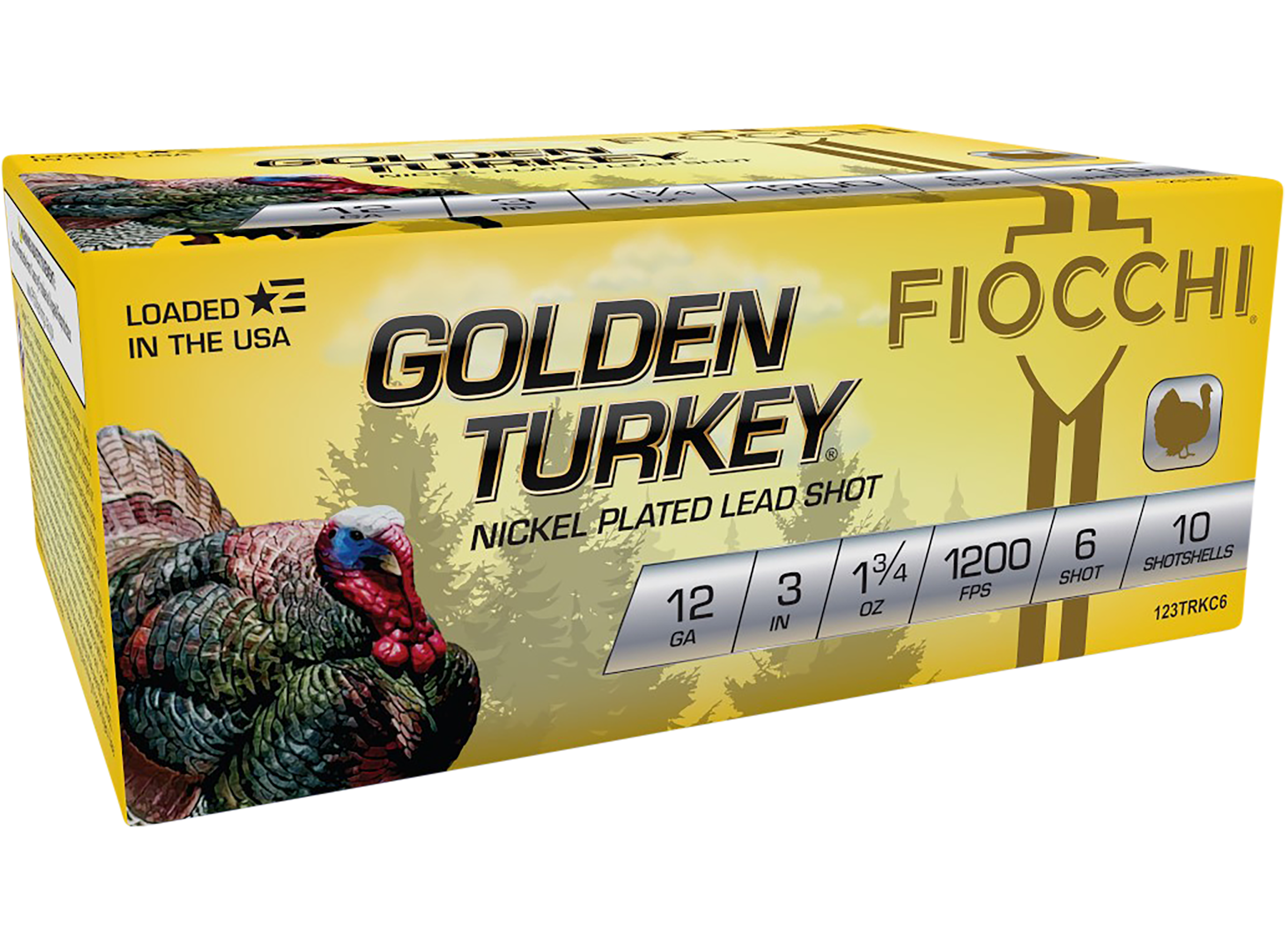 Fiocchi Golden Turkey 12 Gauge 3" 1 3/4 oz #6 Shot - Box or Case