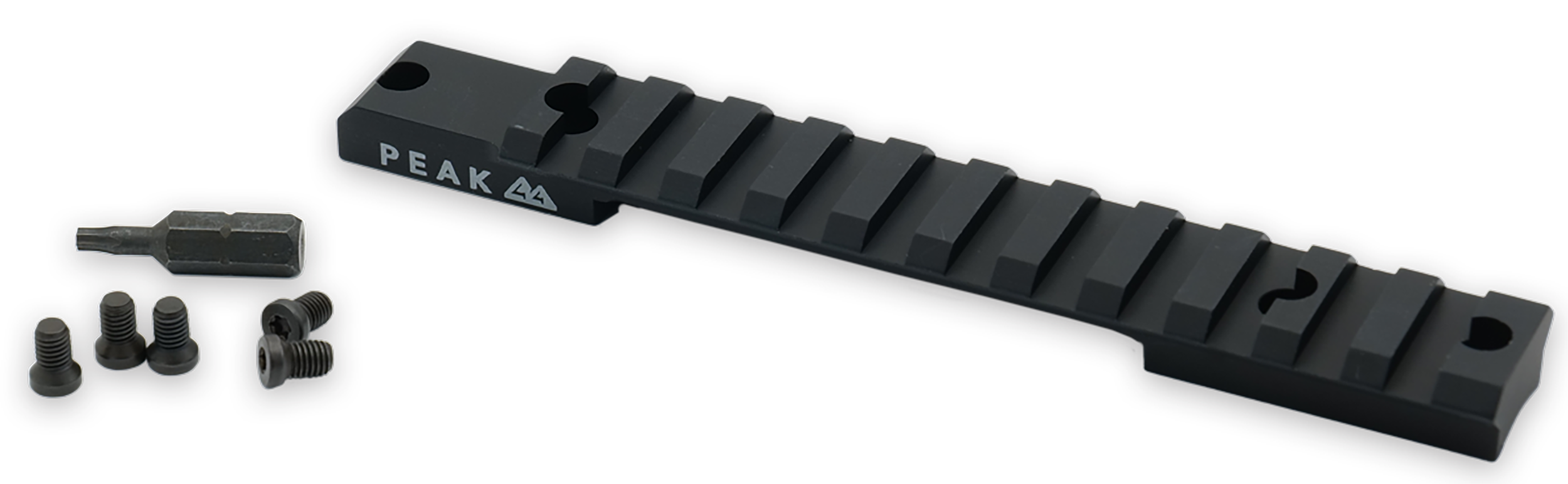 Weatherby Picatinny Rail Scope Base Model 307 Short Action 20 MOA - Matte Black Aluminum