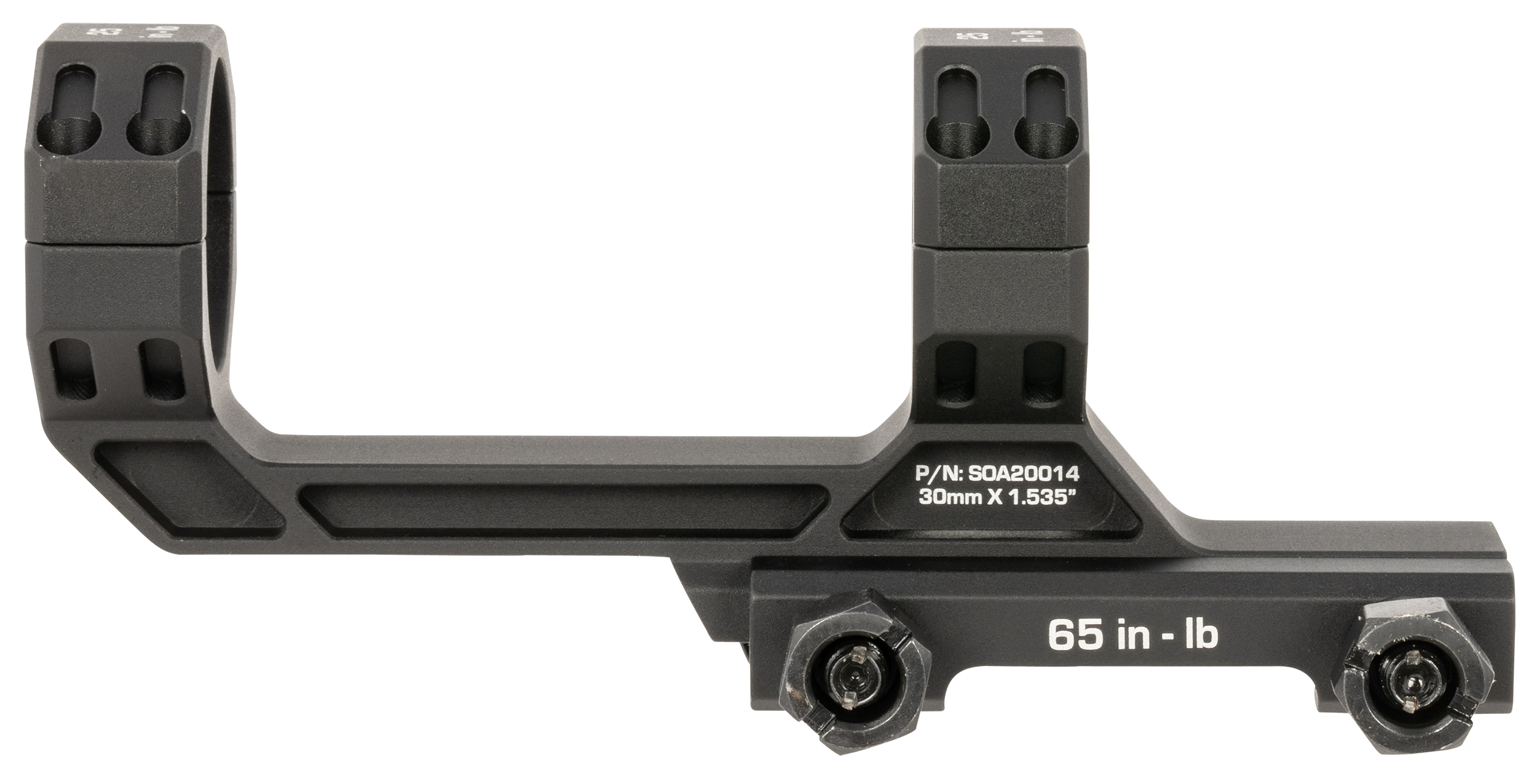 Sig Sauer Electro-Optics Alpha MSR 30mm Scope Mount/Ring Combo 1.535" Black Anodized Aluminum