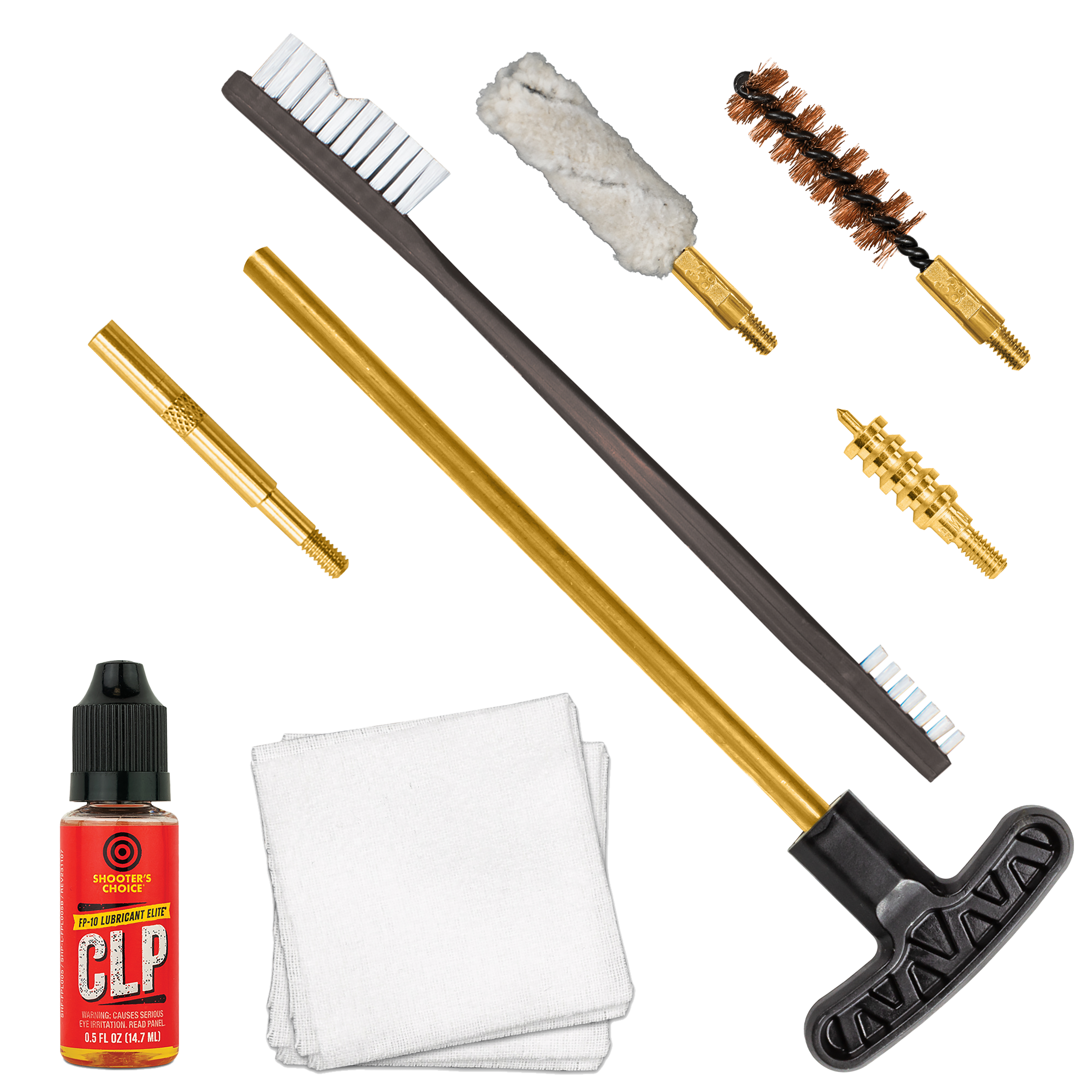 Otis 9mm Pistol Cleaning Kit 9mm/.38/.375 Cal - Yellow Case